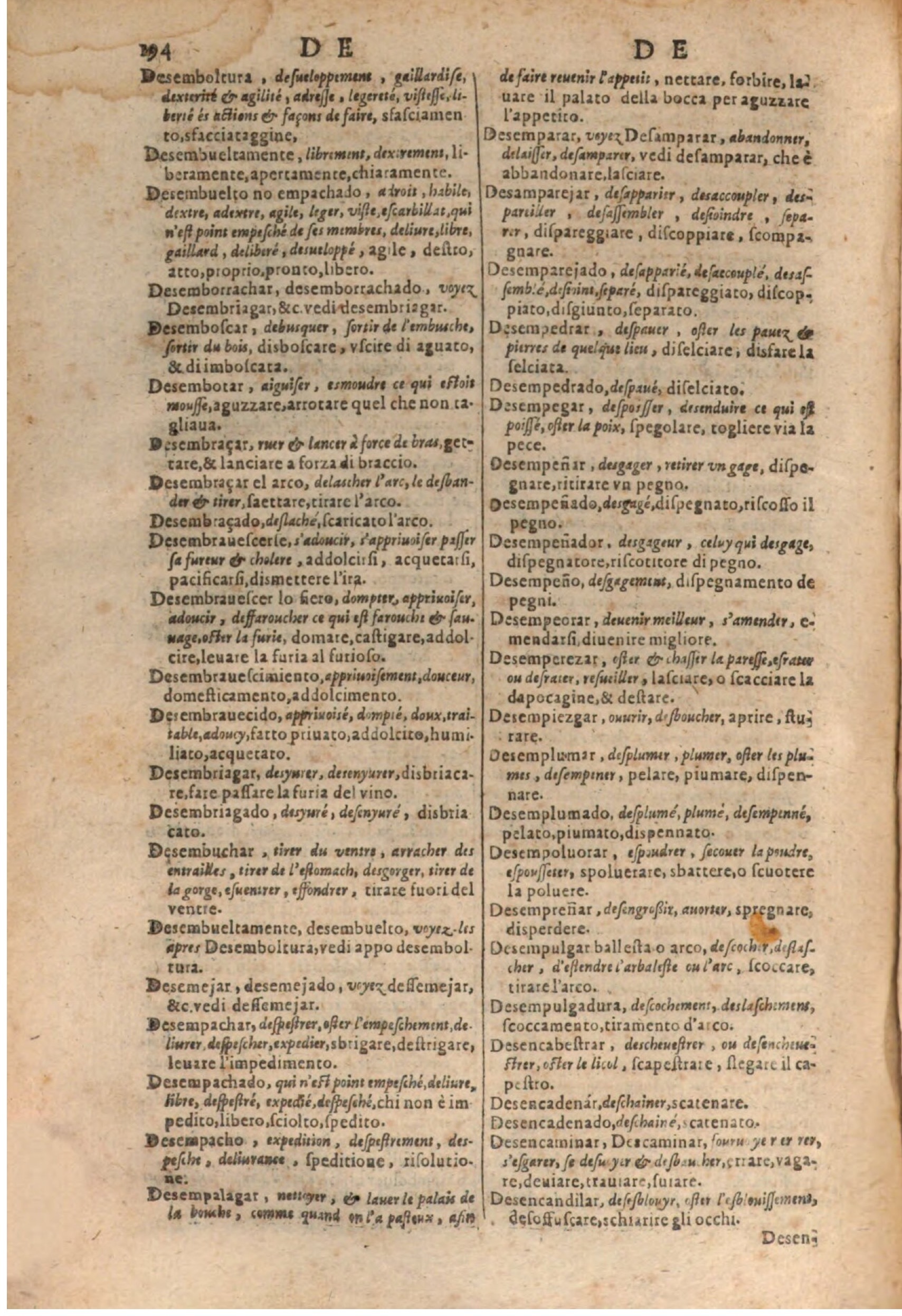 1637 - Jacques Crespin - Trésor des trois langues (Trois parties) - BSB Munich