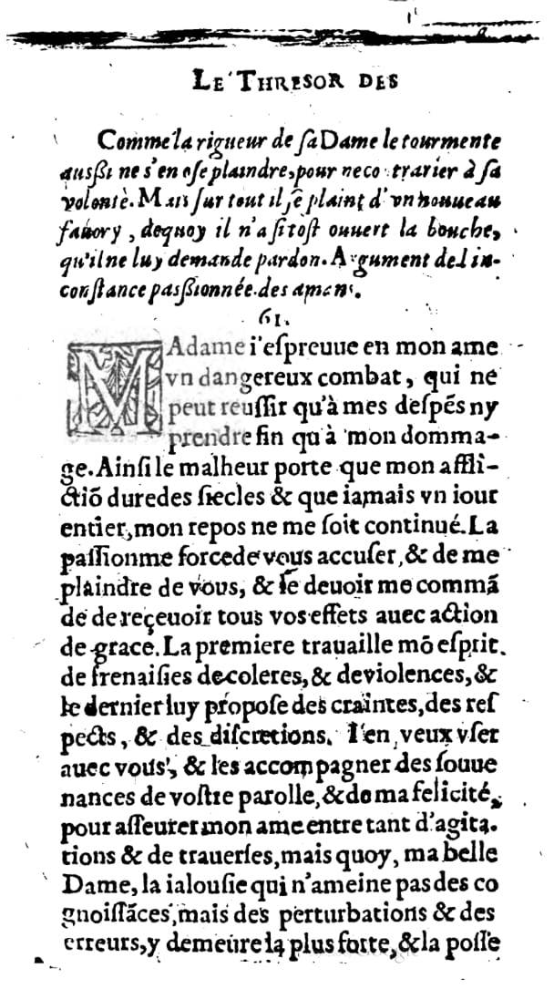 1624 - Nicolas Oudot - Trésor des lettres douces et amoureuses - BNC Florence