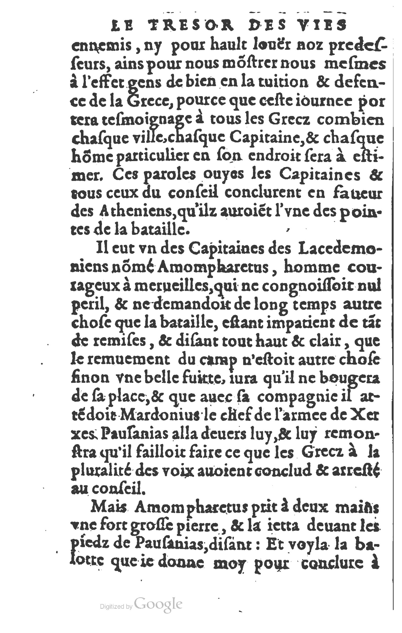 1577 - Claude Micard - Trésor des vies de Plutarque - BSB Munich