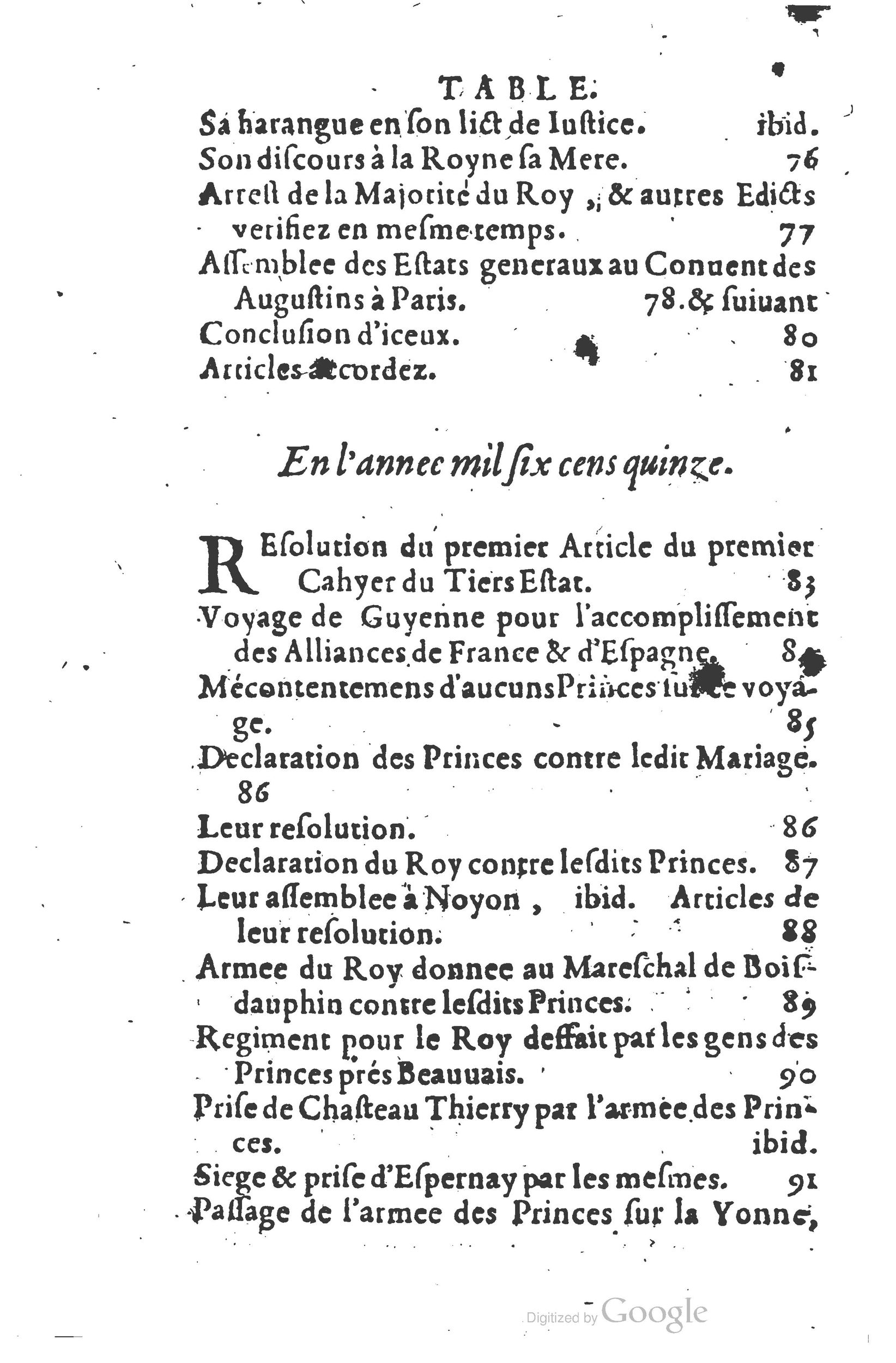 1626 - Joseph Bouillerot - Trésor de l’histoire générale de notre temps - BSB Munich