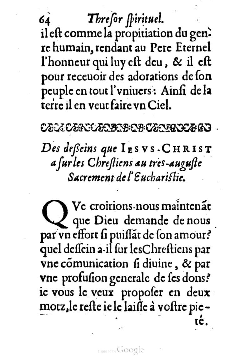 1633 - François Waudré - Trésor spirituel contenant les excellences du christianisme - UGent