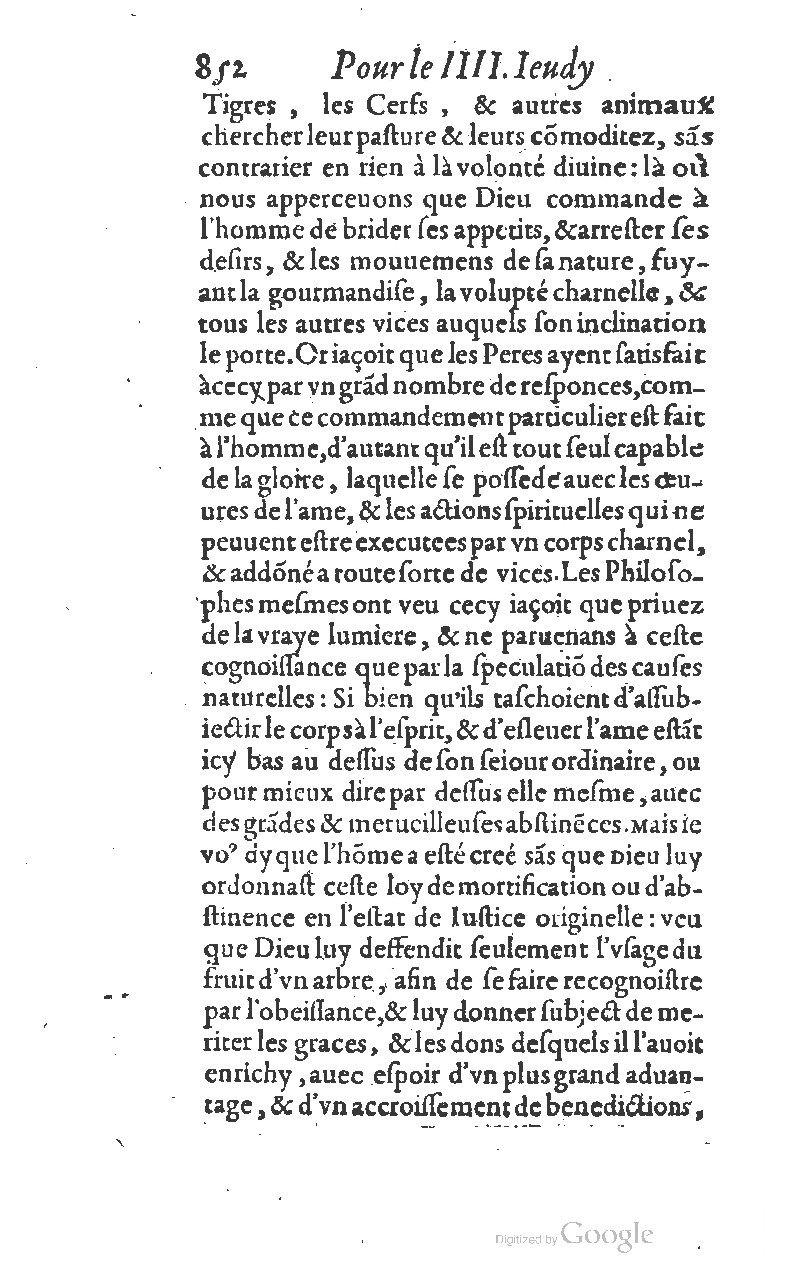 1607 - Nicolas Du Fossé - Trésor quadragésimal - T 01 - BM Lyon