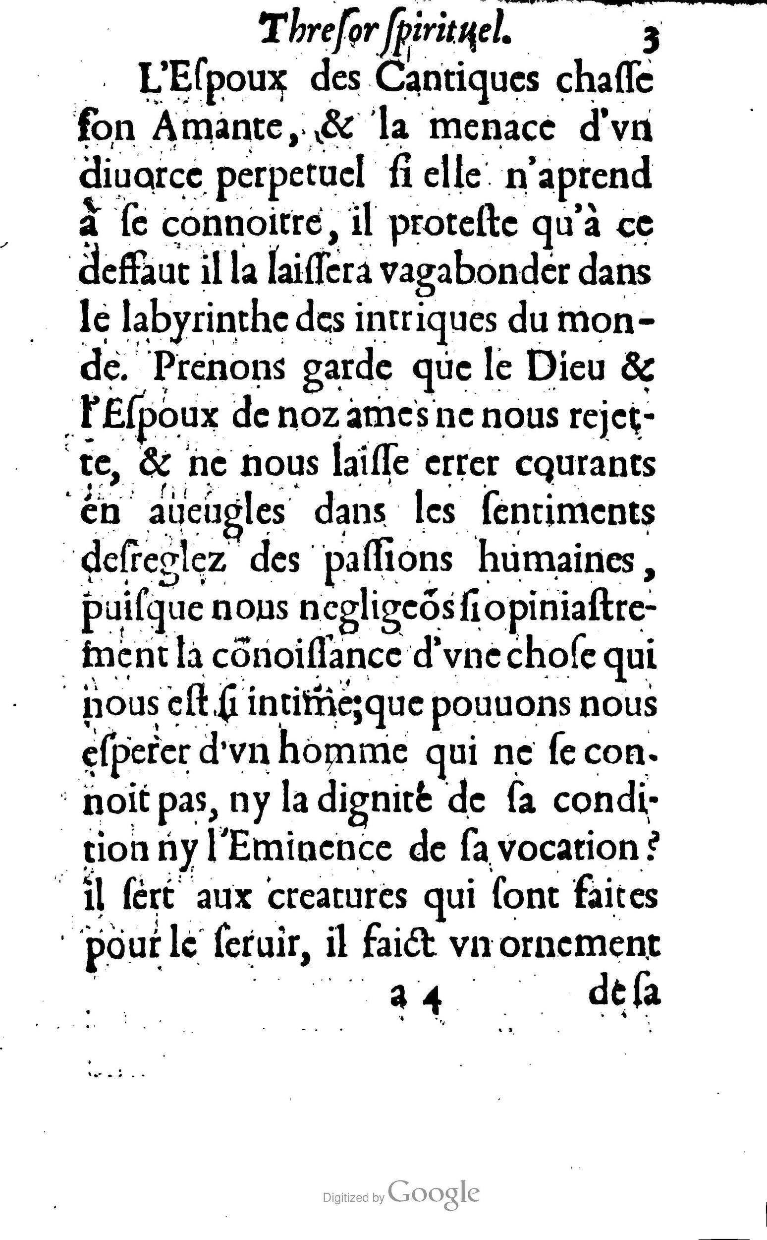 1633 - François Waudré - Trésor spirituel contenant les excellences du christianisme - BM Lyon
