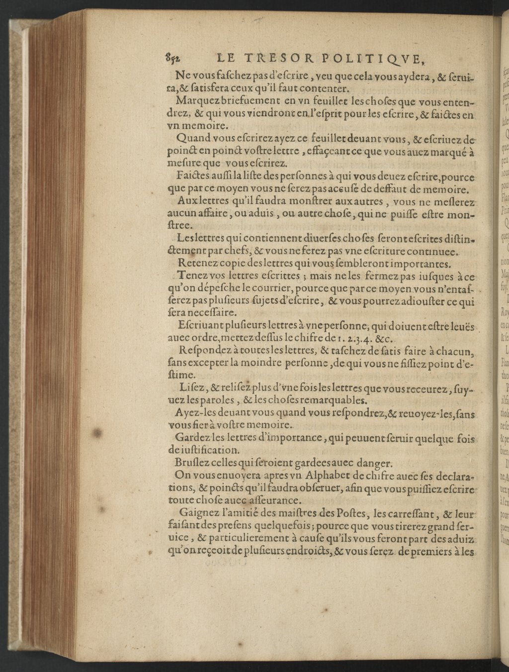 1608 - Nicolas Du Fossé - Trésor politique - BnF Tolbiac