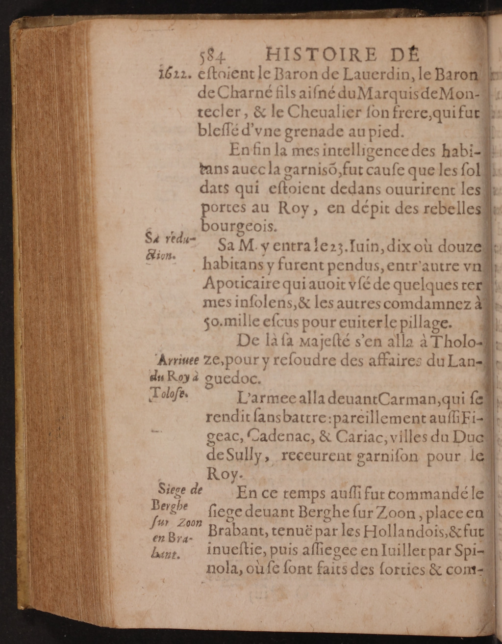 1626 - Joseph Bouillerot - Trésor de l’histoire générale de notre temps - BnF Arsenal