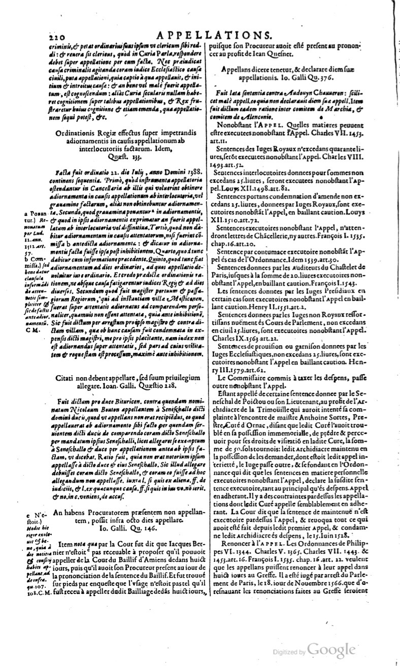 1629 - Veuve Nicolas Buon - Trésor du droit français (29620 T. 1) - BM Lyon