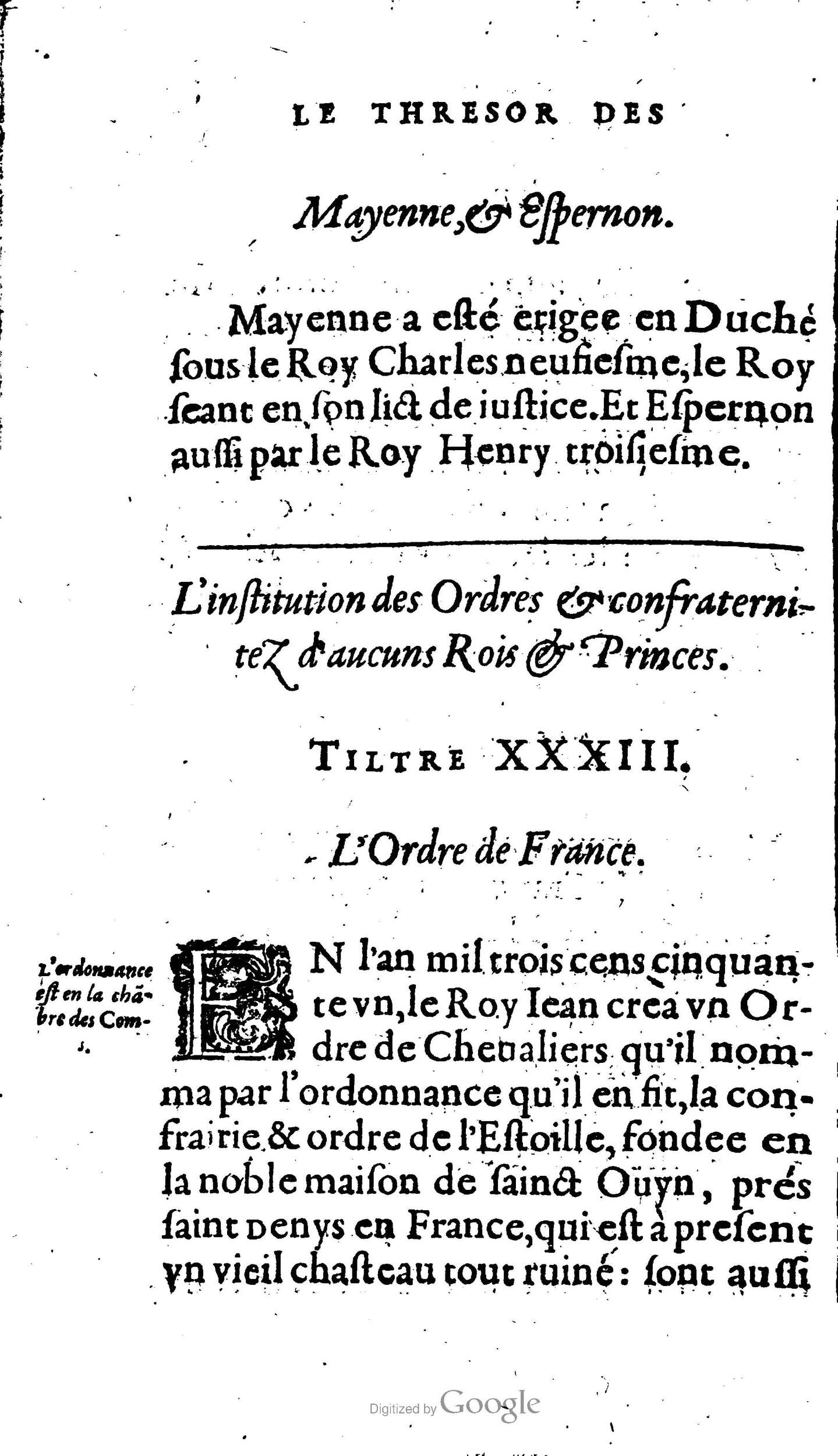 1604 - Galiot Corrozet - Trésor des histoires de France - BNC Florence 1604 - Galiot Corrozet - Trésor des histoires de France - BNC Florence