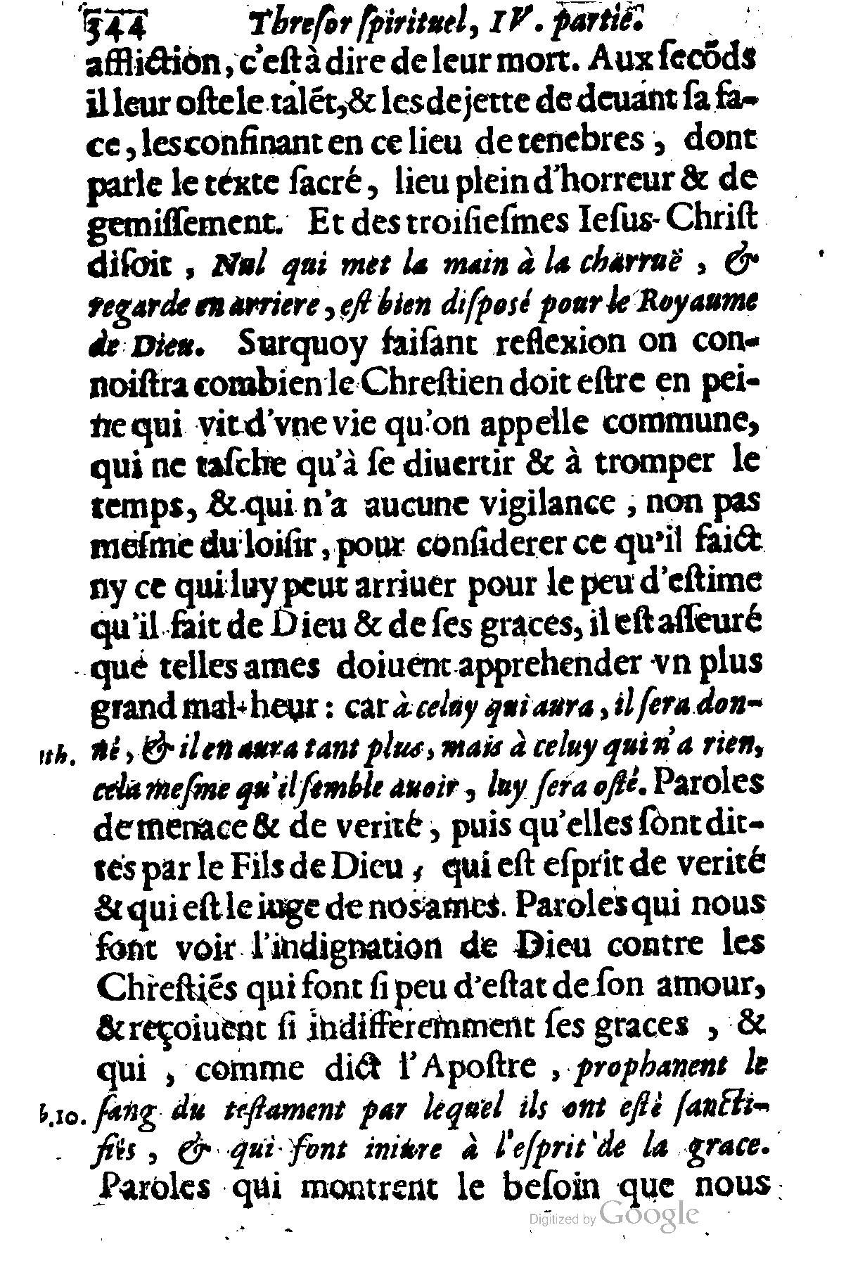 1635 - Sébastien Huré - Trésor spirituel contenant les obligations - BM Lyon
