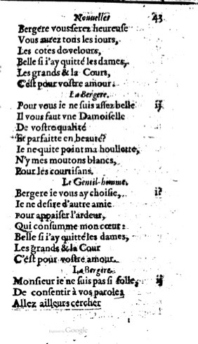 1623 - Jacques Cailloüé - Trésor ou recueil des chansons amoureuses - British Library