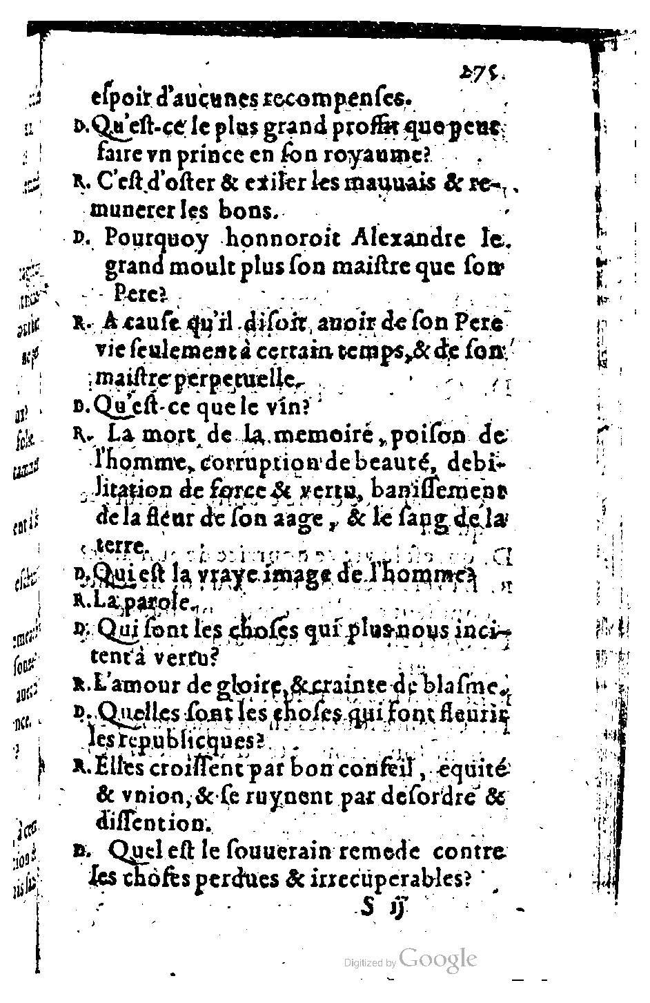 1582 - Nicolas Bonfons - Trésor des sentences dorées - BM Lyon