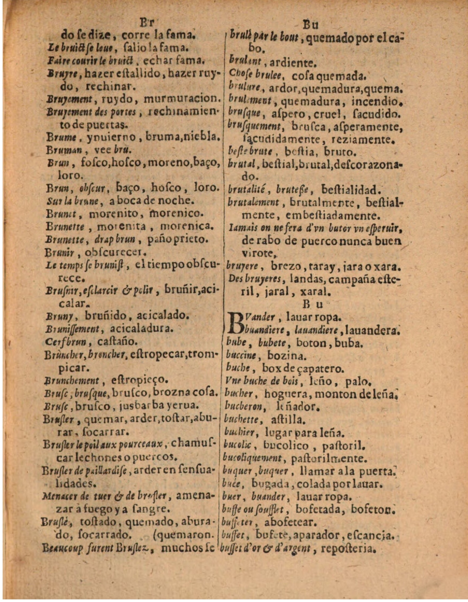 1624 - Hubert Antoine - Trésor des deux langues espagnole et française (Seconde partie) - BSB Munich