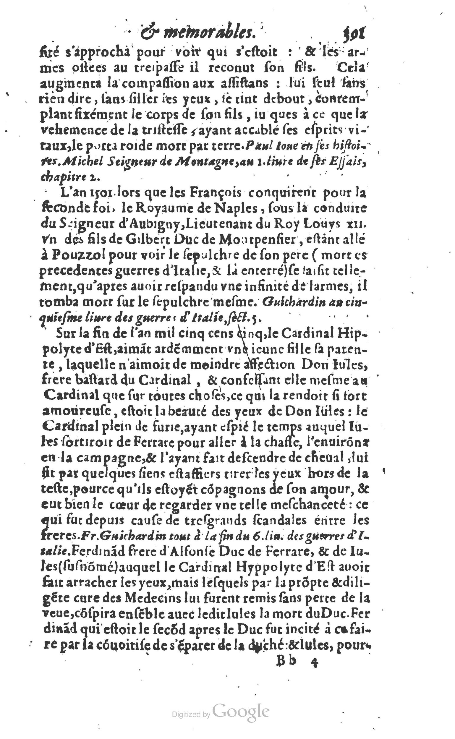 1610 - Paul Marceau - Trésor d’histoires admirables et mémorables - Princeton