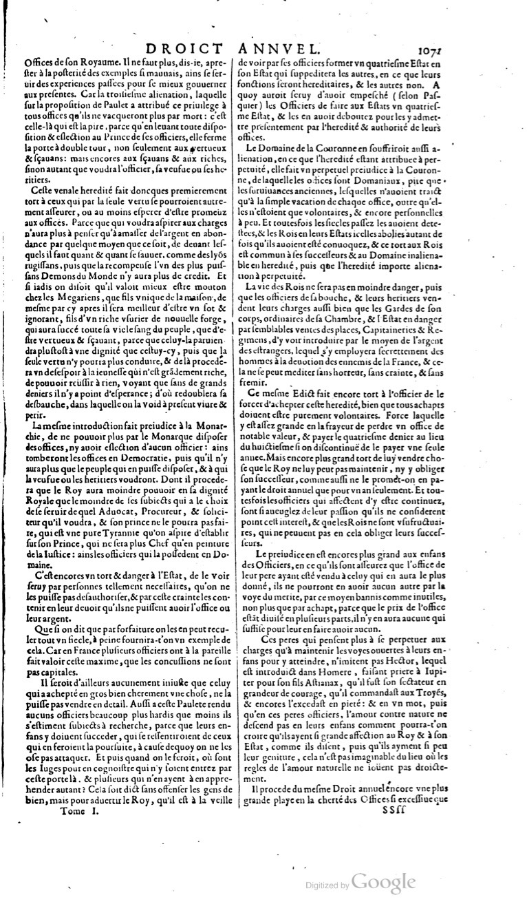 1629 - Veuve Nicolas Buon - Trésor du droit français (21754 T. 1) - BM Lyon