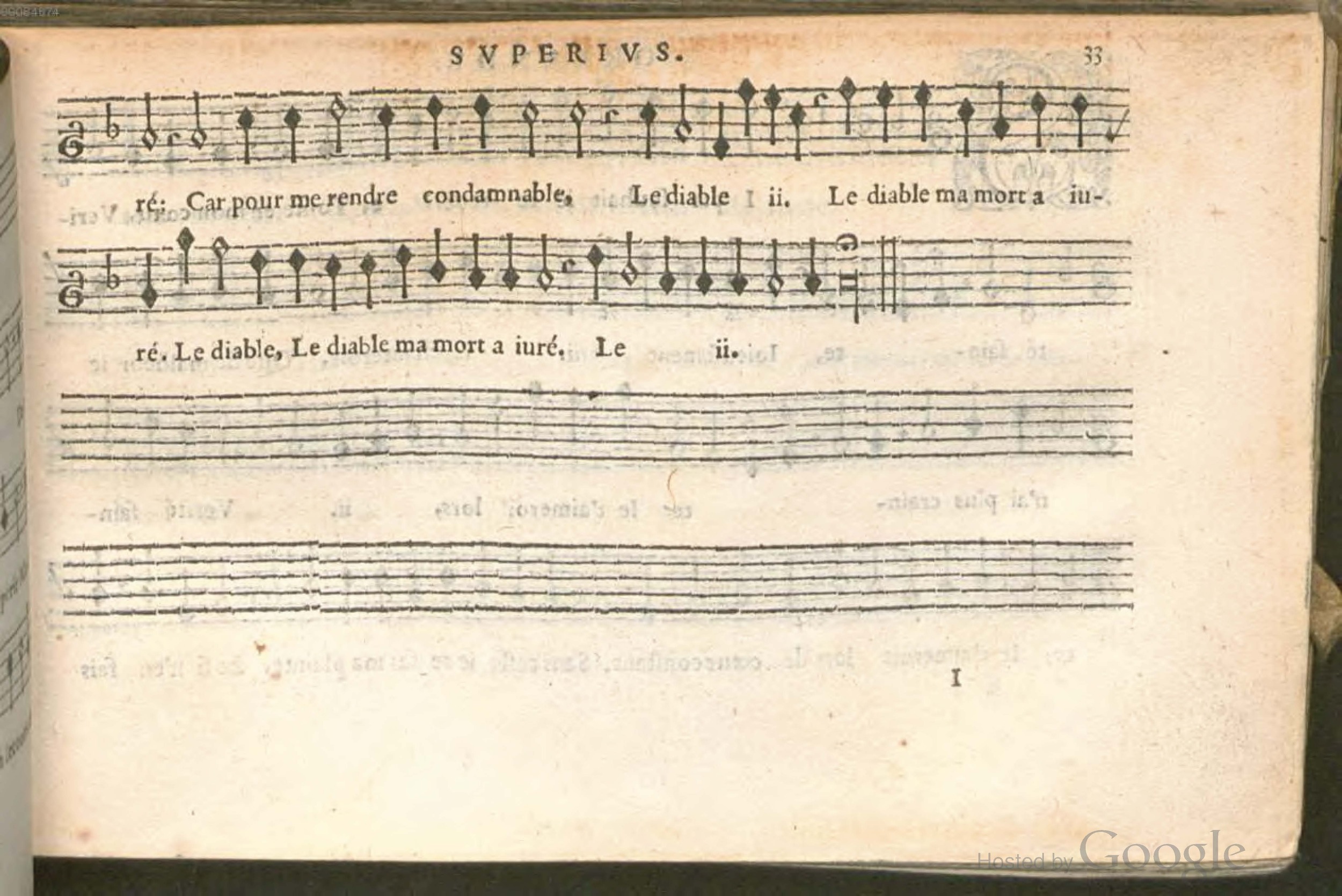 1576 - [Pierre de Saint-André] - Trésor de musique d’Orlande de Lassus Superius - BSB Munich