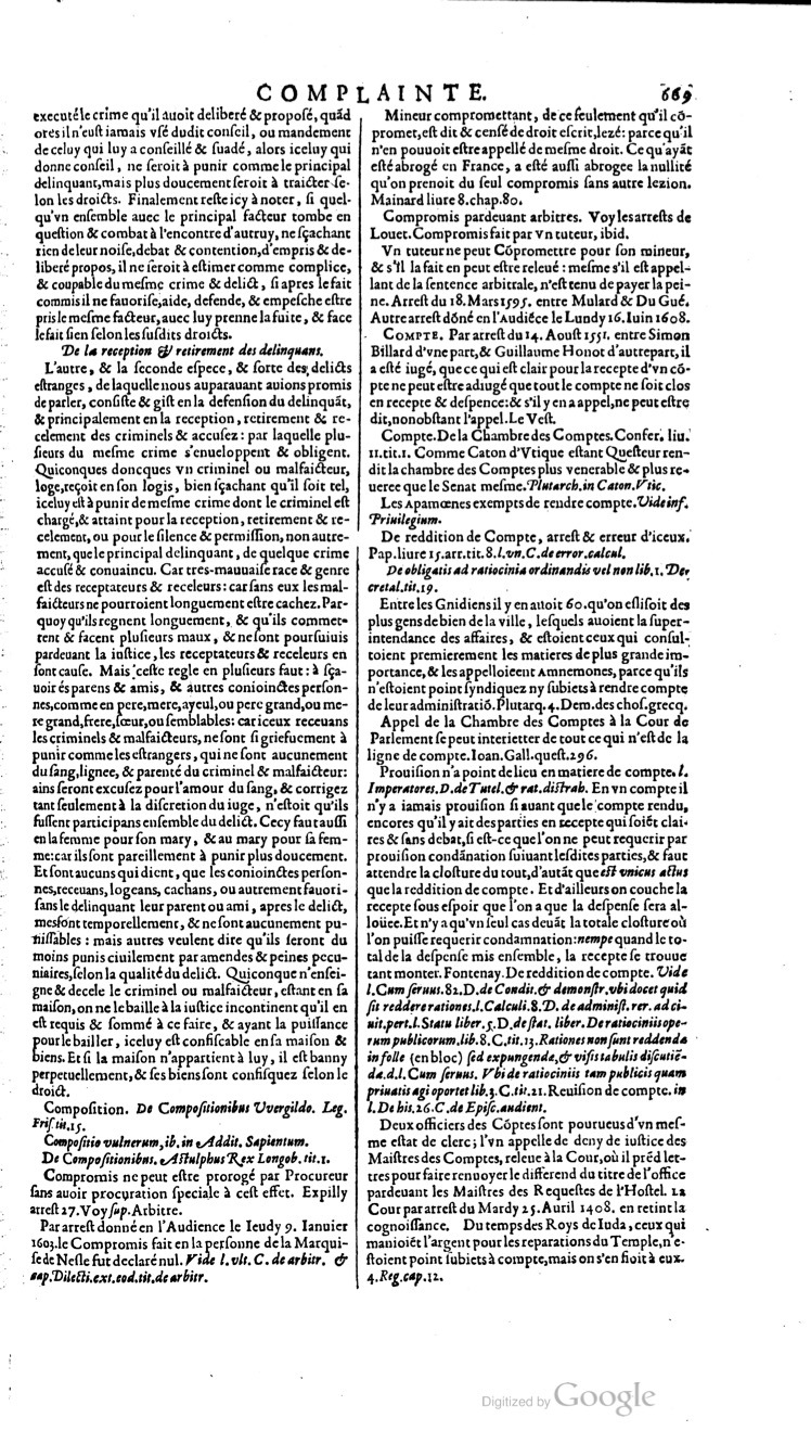 1629 - Veuve Nicolas Buon - Trésor du droit français (21754 T. 1) - BM Lyon