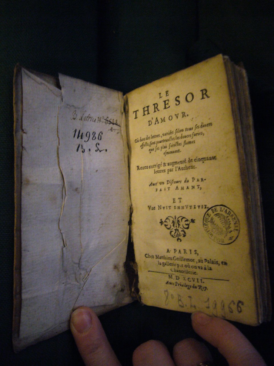 1597 - Matthieu Guillemot - Trésor d’amour - BnF Arsenal