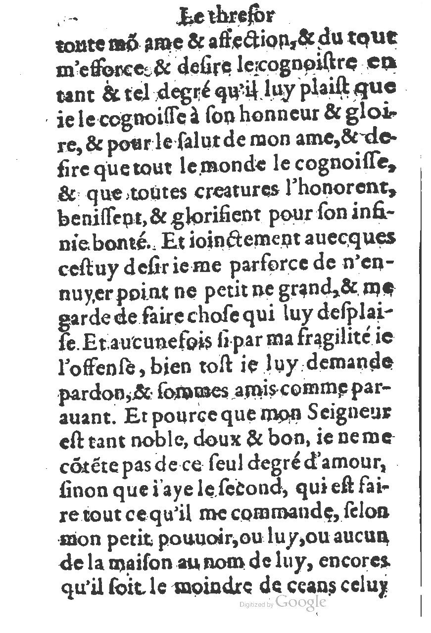 1578 - Guillaume Chaudière - Trésor de dévotion traitant de plusieurs belles vertus - BM Lyon