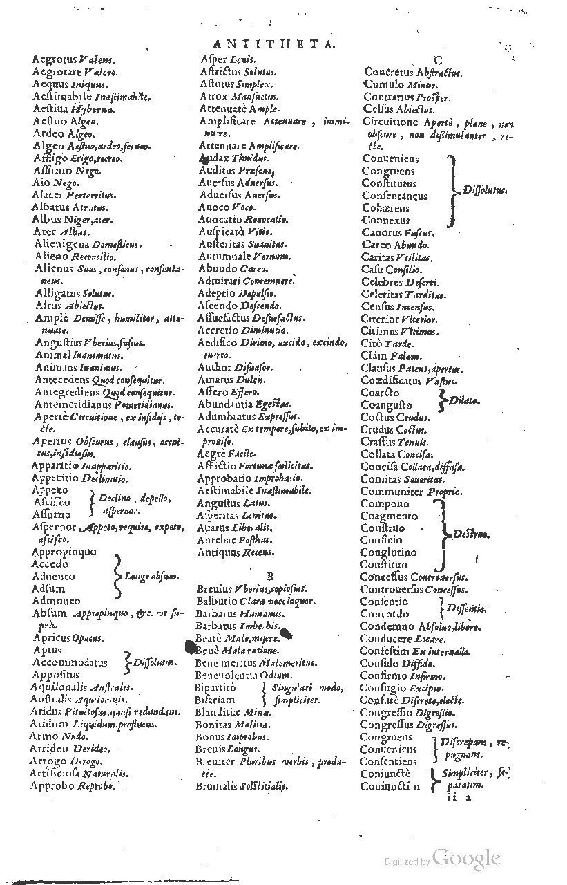 1585 - Simphorianum Beraud et Stephanum Michaëlem - Trésor des mots et traits français - Barcelone