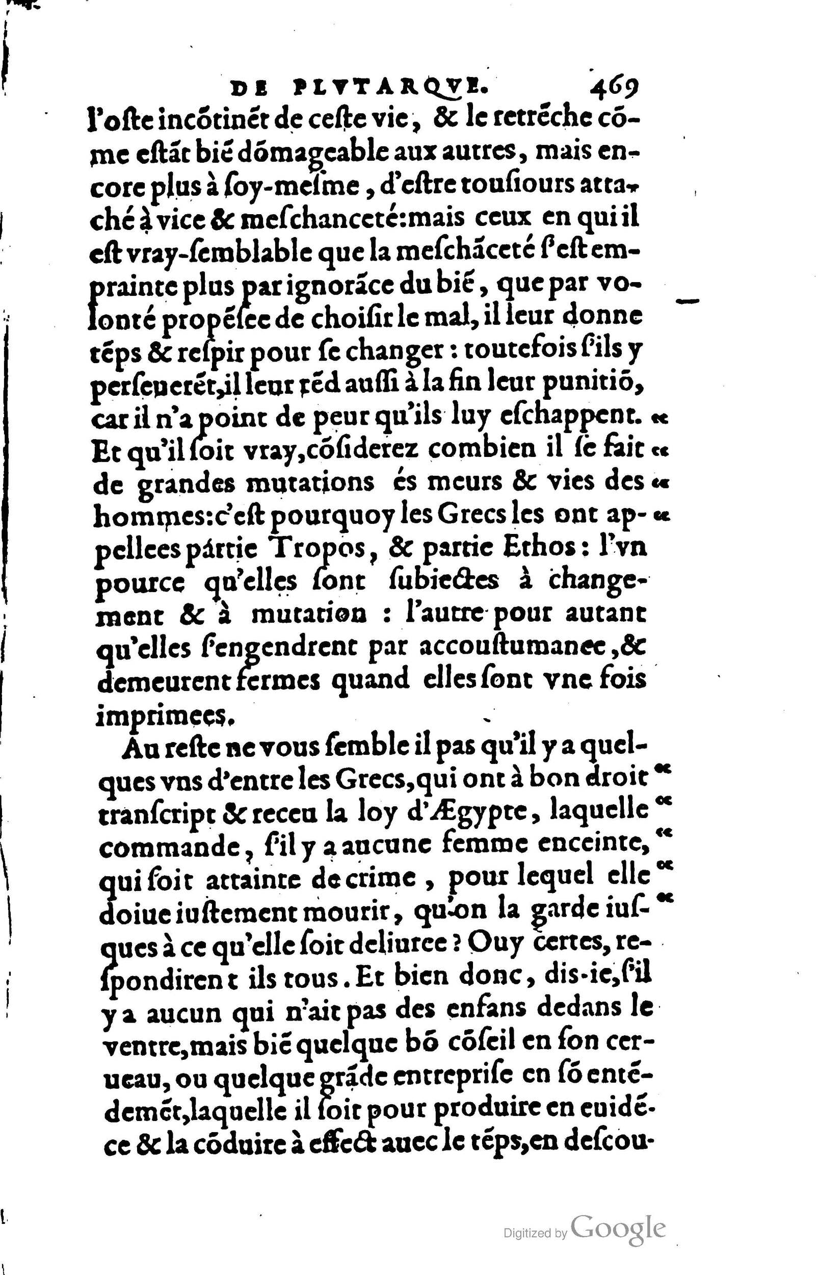 1578 - Jean Poupy - Trésor des morales de Plutarque - BSB Munich
