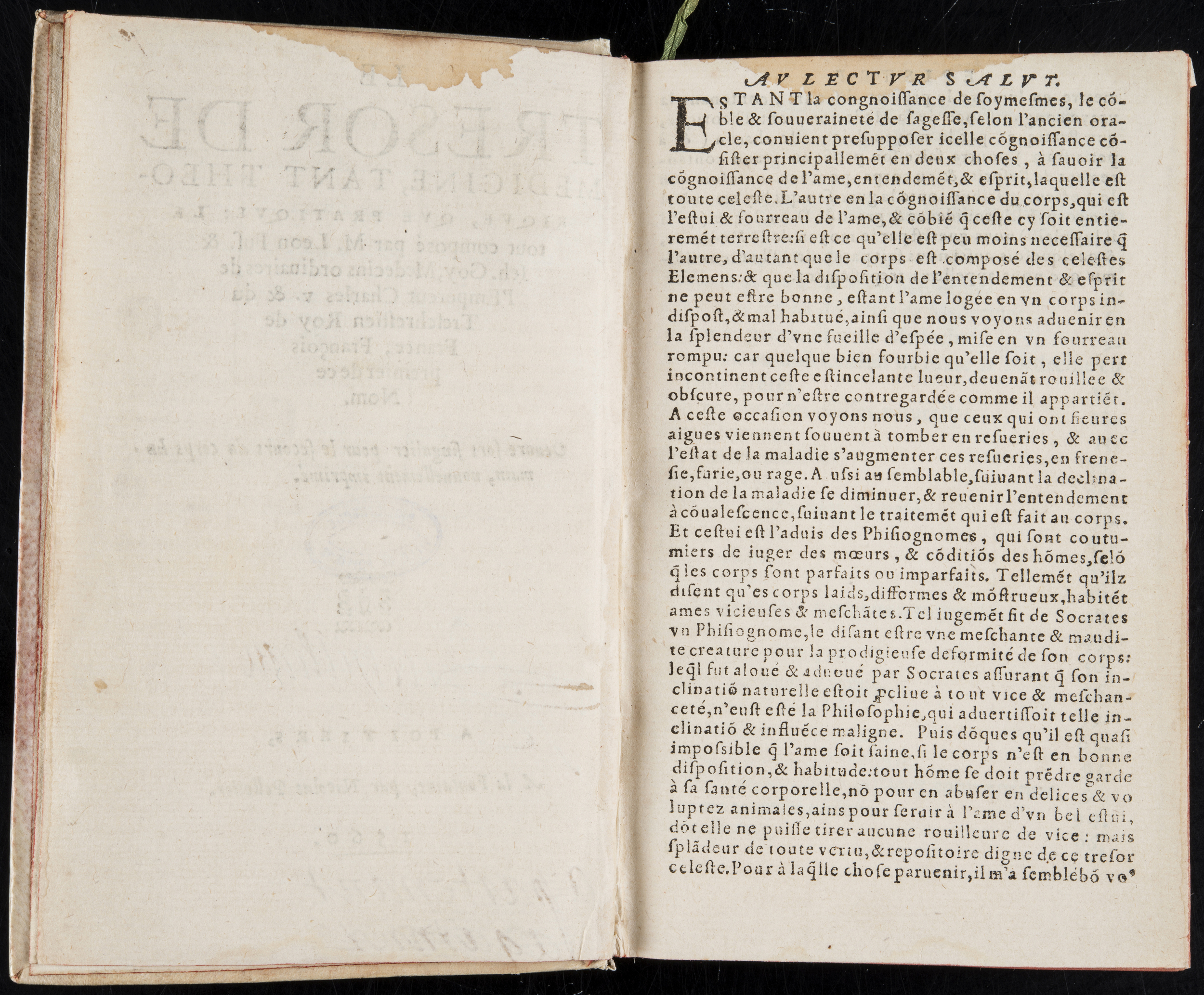 1560 - Nicolas Pelletier - Trésor de médecine - BM Poitiers