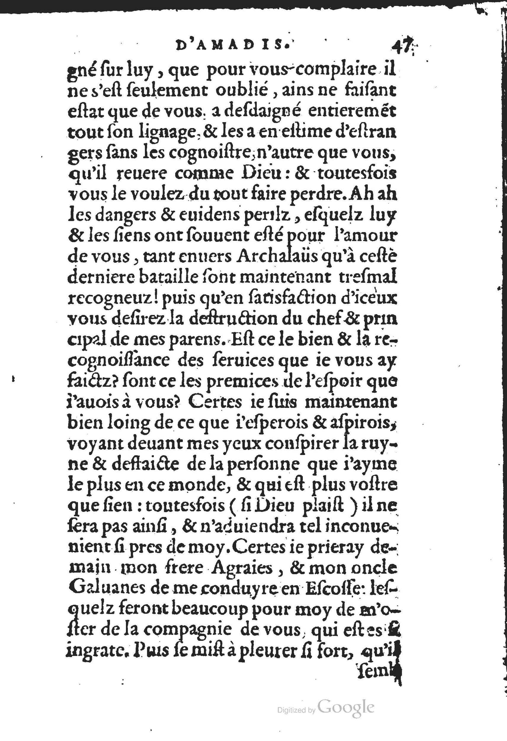 1560 - Jean d’Ogerolles et Gabriel Cotier Lyon - Trésor des Amadis - BSB Munich