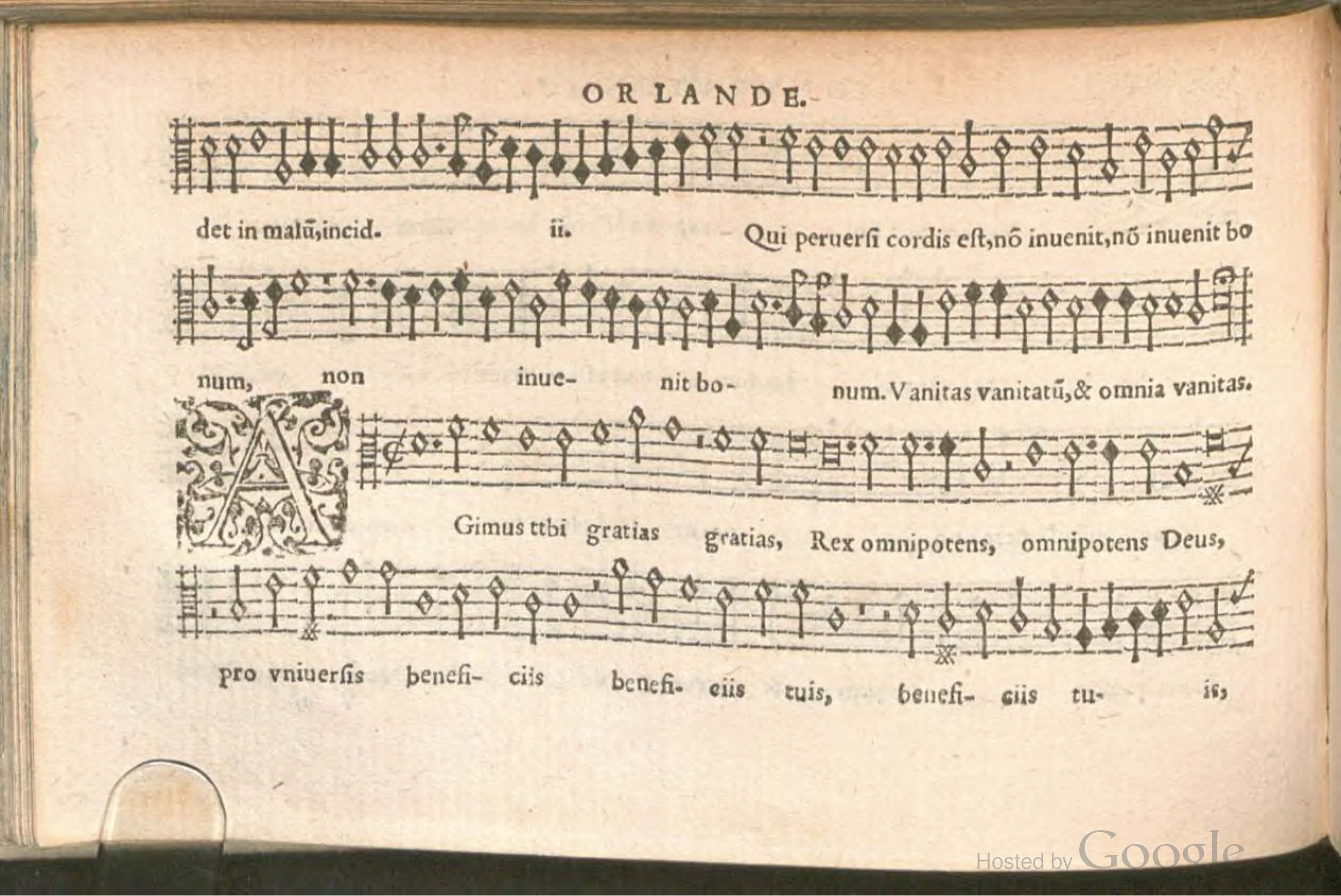 1576 - [Pierre de Saint-André] - Trésor de musique d’Orlande de Lassus Contratenor - BSB Munich