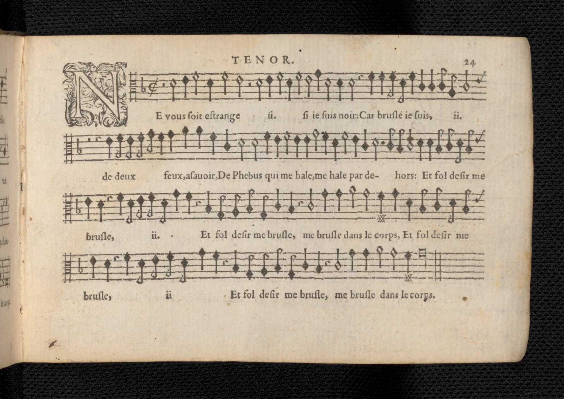 1576 - [Pierre de Saint-André] - Trésor de musique d’Orlande de Lassus Tenor - KBR Bruxelles