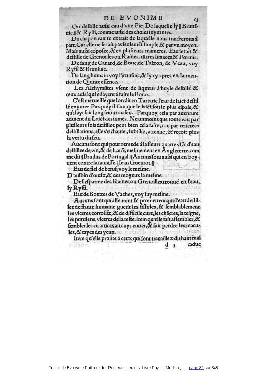 1555 - Balthazar Arnoullet - Trésor d’Évonyme Philiatre - Université Paris Cité