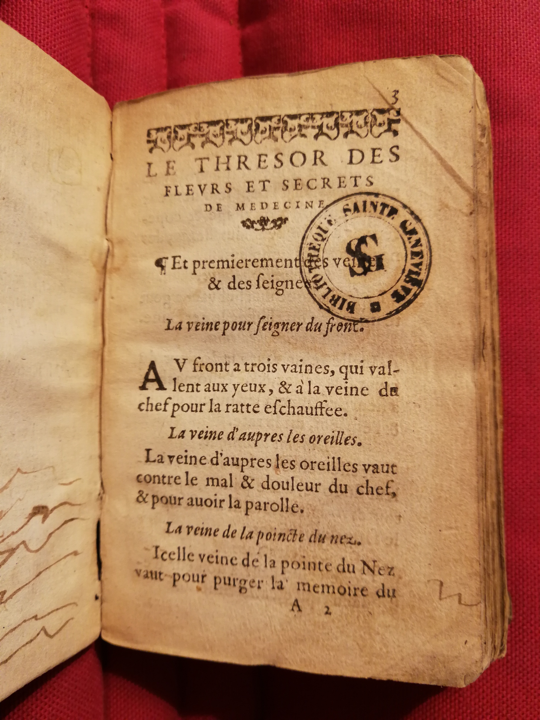 1586 - Benoît Rigaud - Trésor des fleurs et secrets de médecine - Sainte-Geneviève
