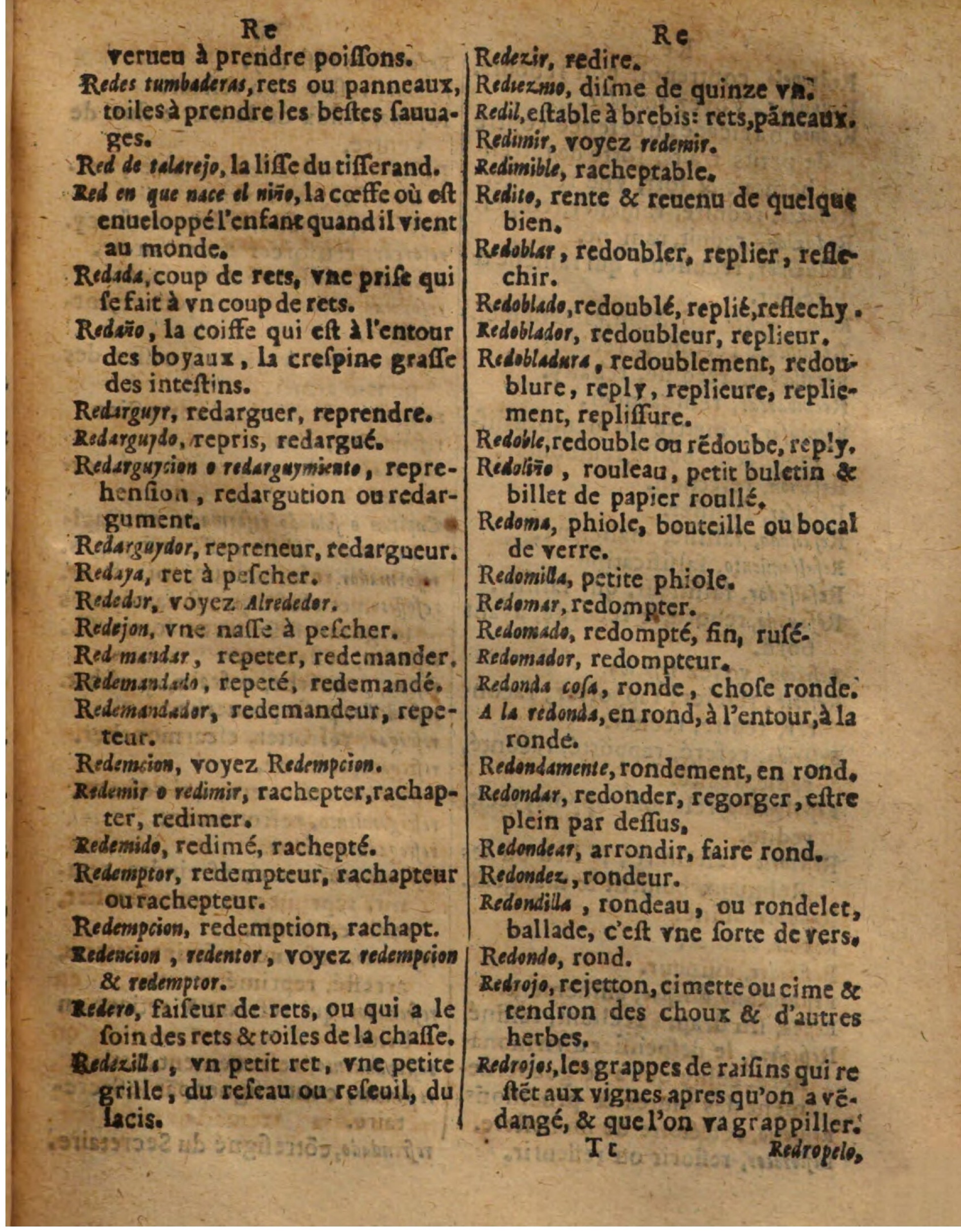1625 - Hubert Antoine - Trésor des deux langues espagnole et française - Augsbourg