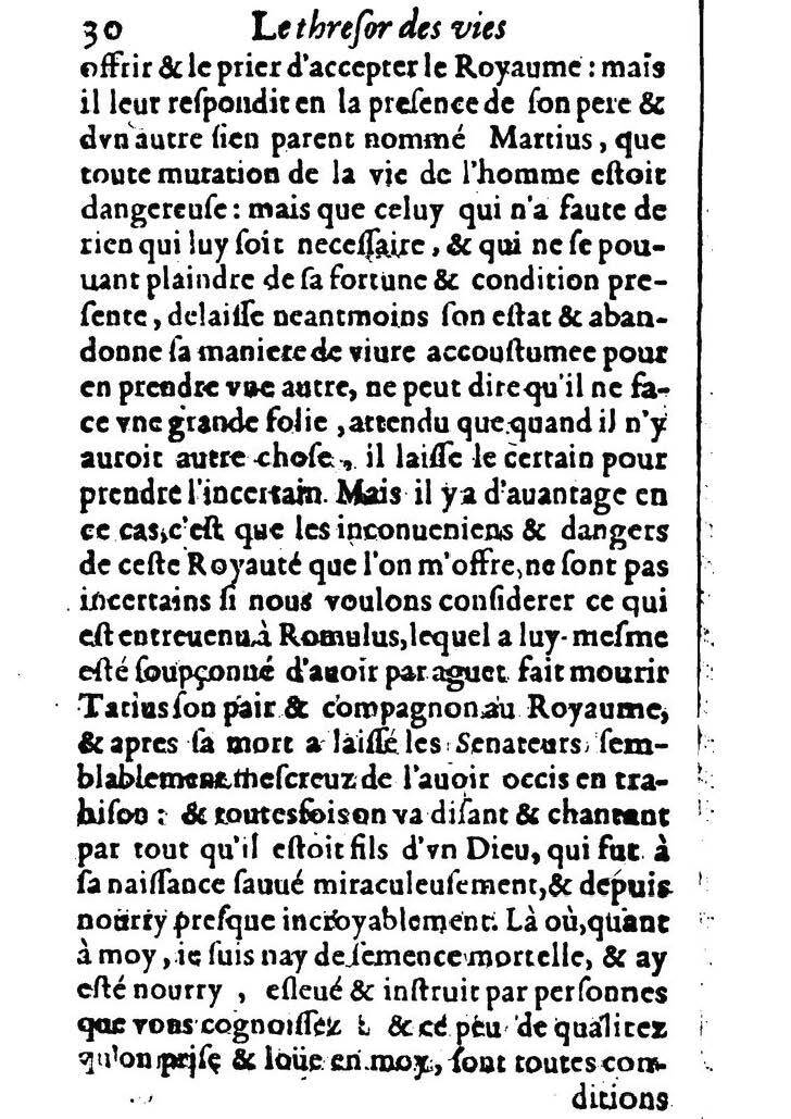 1611 - Pierre Rigaud - Trésor des vies de Plutarque - BM Lyon