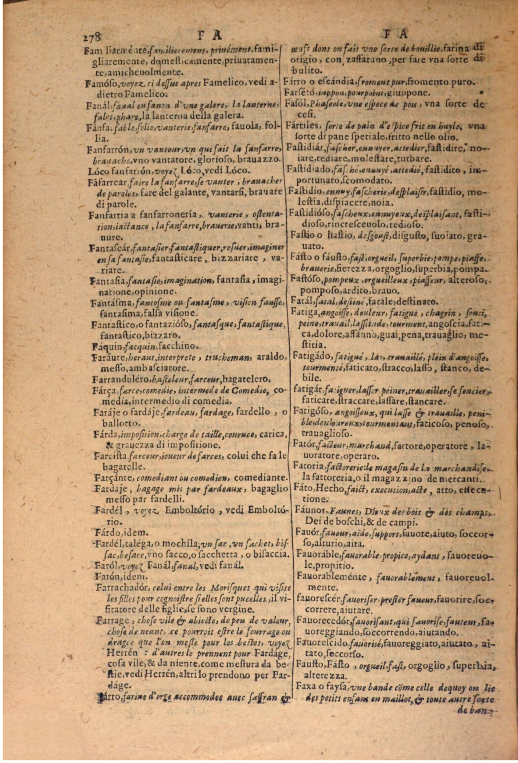 1606 - Samuel Crespin - Thresor des trois langues, francoise, italiene et espagnolle - BSB Munich