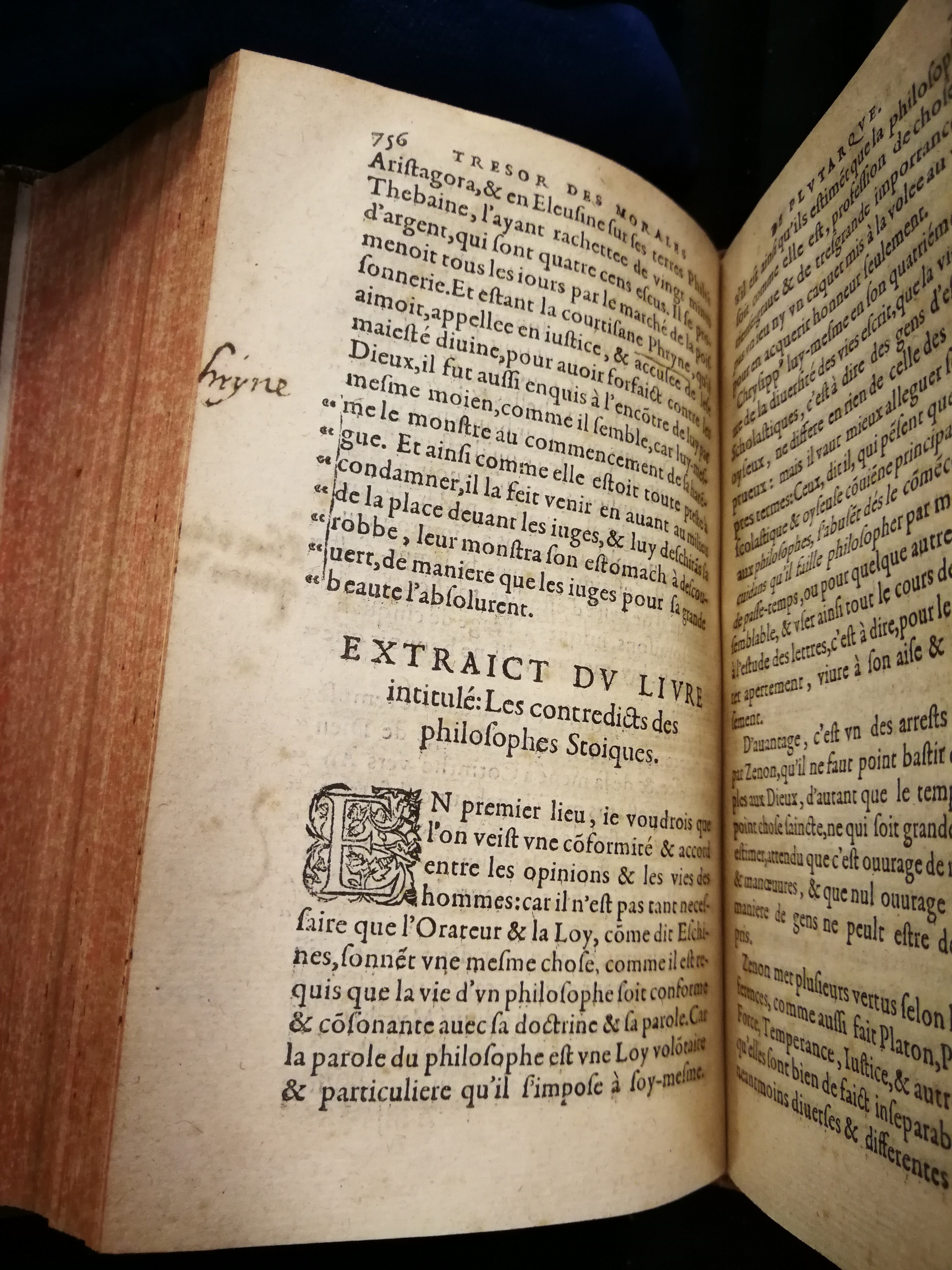 1577 - Jean Poupy - Trésor des morales de Plutarque - Les Méjanes, Aix-en-Provence 1577 - Jean Poupy - Trésor des morales de Plutarque - Les Méjanes, Aix-en-Provence