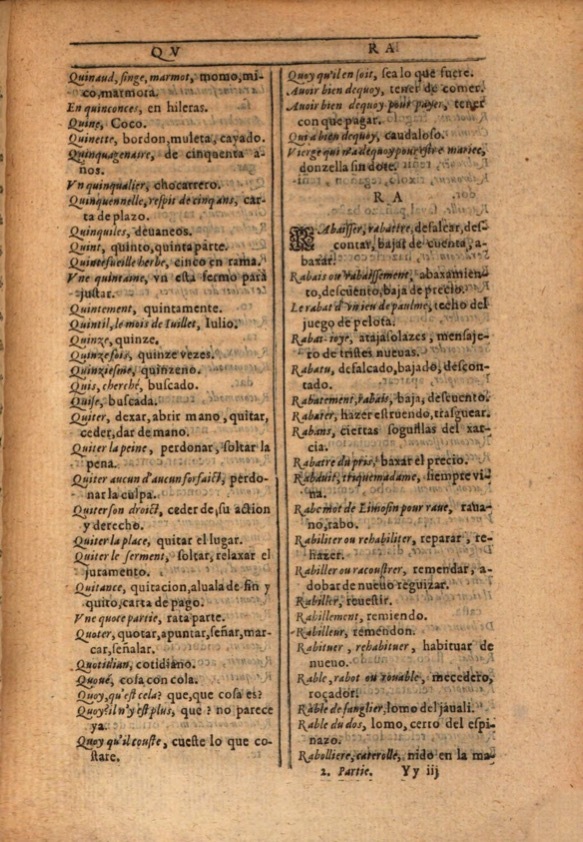 1607 - Marc Orry - Trésor des deux langues espagnole et française (Première et Seconde parties) - ÖNB Wien 1607 - Marc Orry - Trésor des deux langues espagnole et française (Première et Seconde parties) - ÖNB Wien