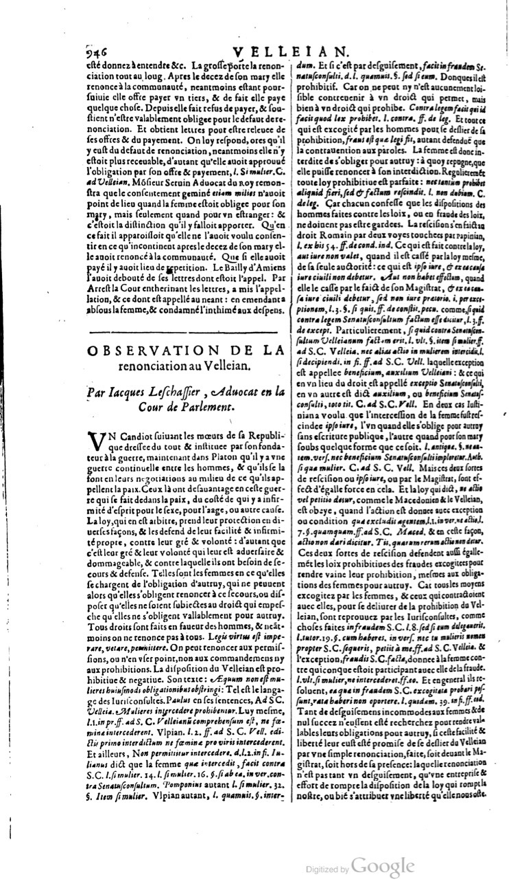1629 - Veuve Nicolas Buon - Trésor du droit français (21754 T. 3) - BM Lyon
