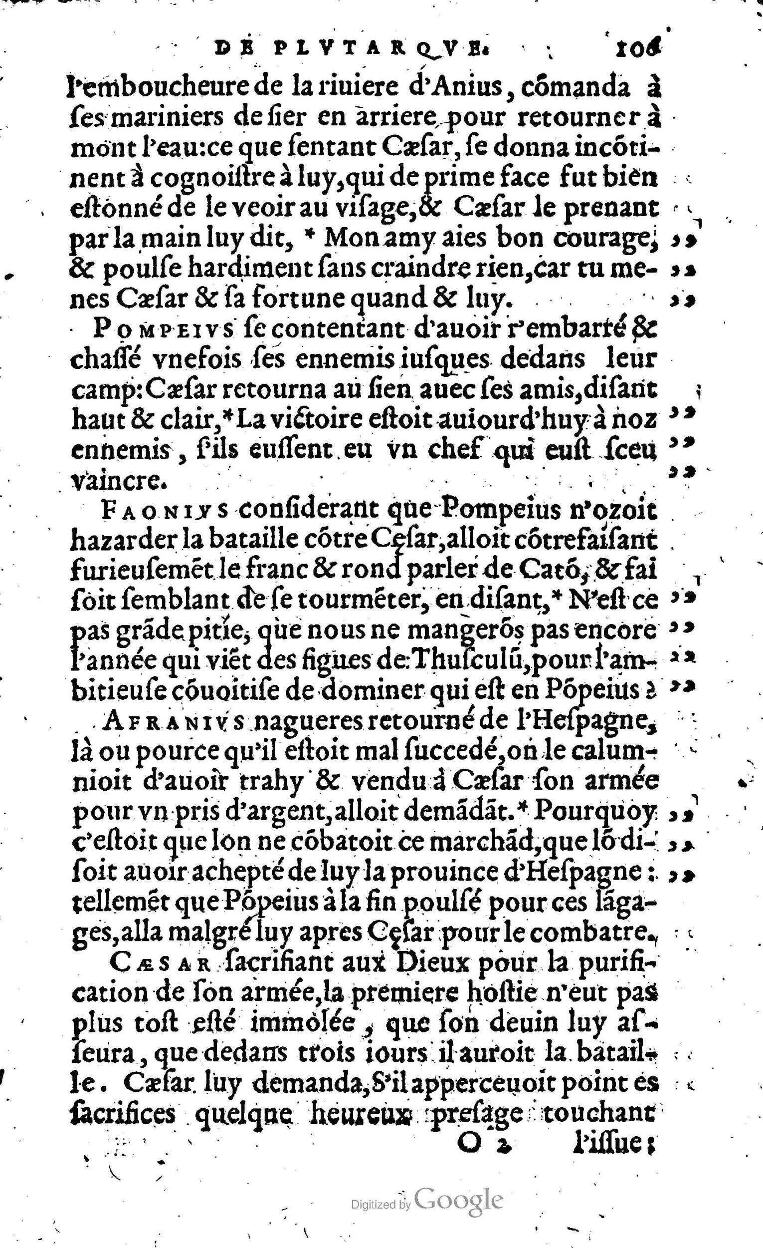 1568 - Willem Silvius - Trésor des vies de Plutarque - Anvers Plantin-Moretus