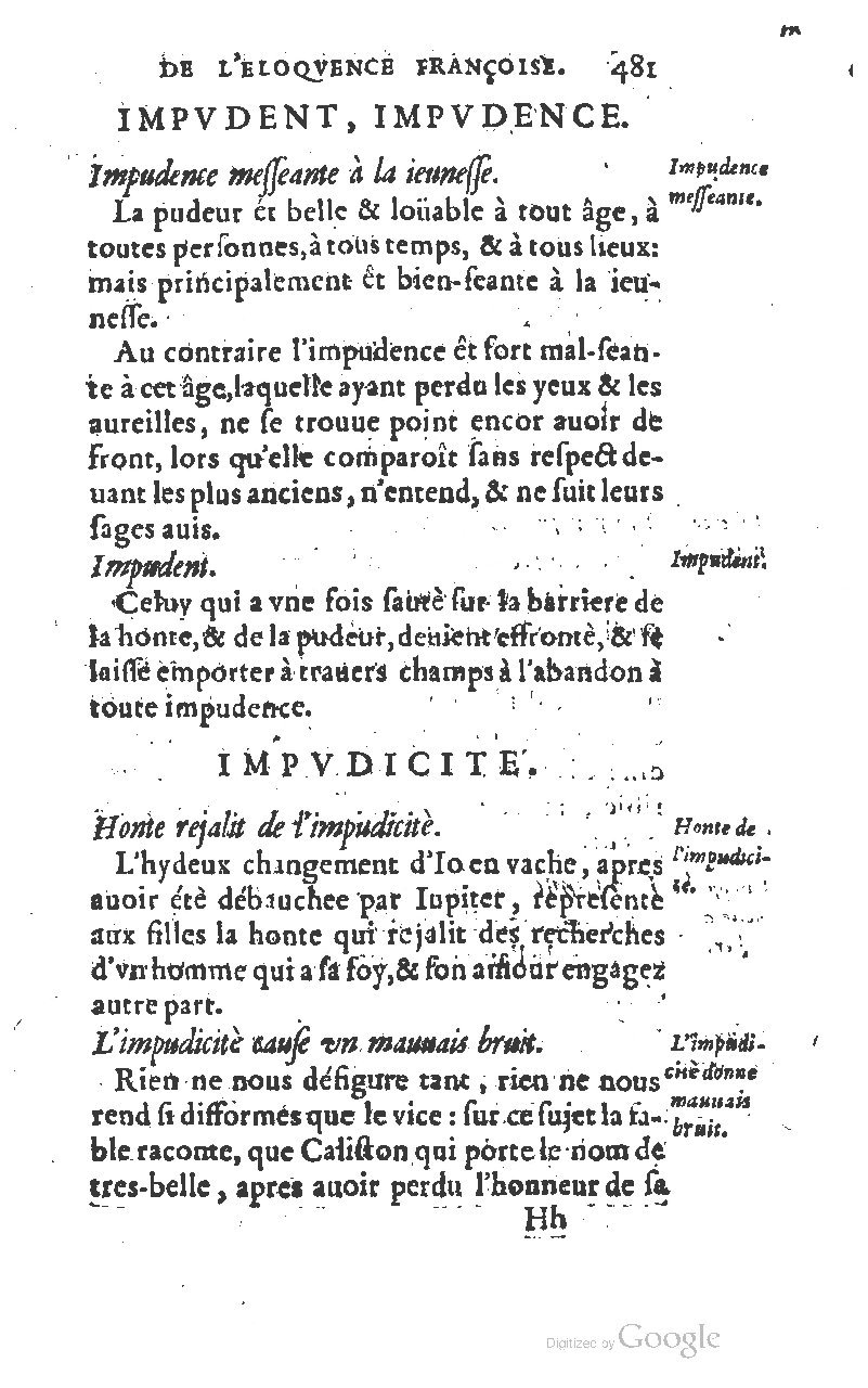1610 - Louis Coste - Trésor de l’éloquence française (Seconde partie) - BM Lyon