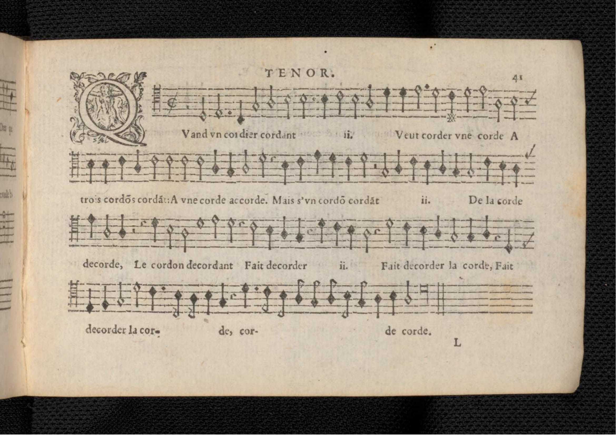 1576 - [Pierre de Saint-André] - Trésor de musique d’Orlande de Lassus Tenor - KBR Bruxelles