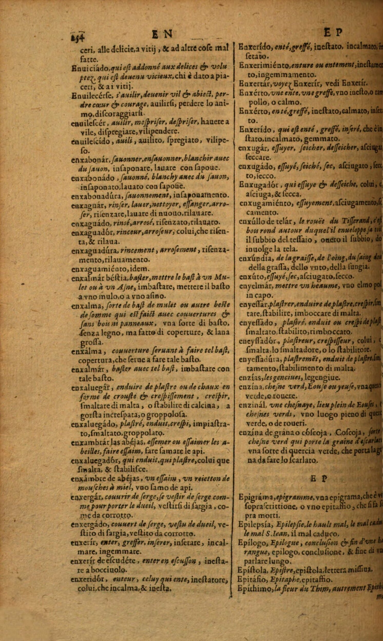 1617 Samuel Crespin - Trésor des trois langues française, italienne et espagnole - Berlin_Page_254.jpg