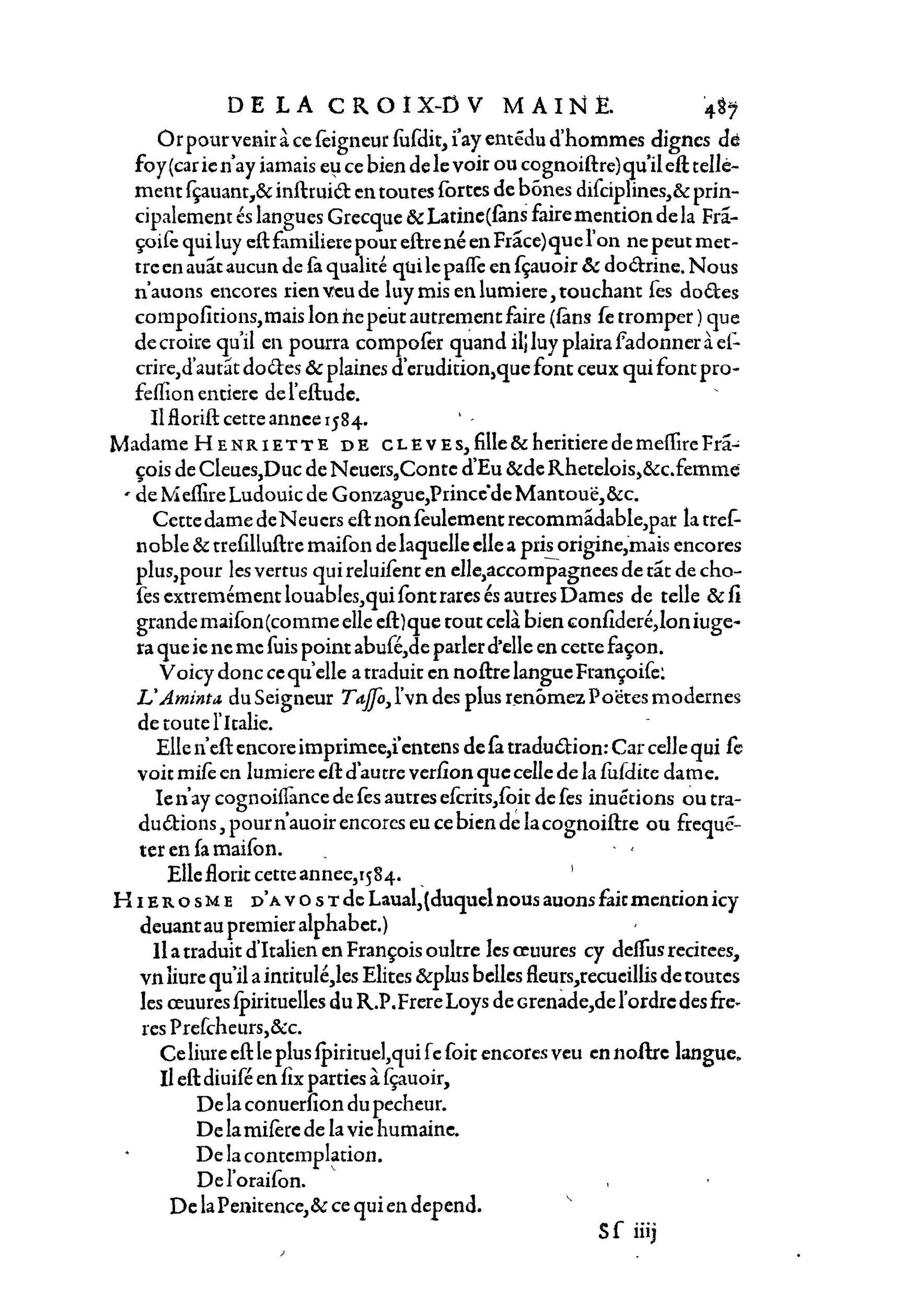 1584 - Abel L&#039;Angelier - Bibliothèques françaises - BnF