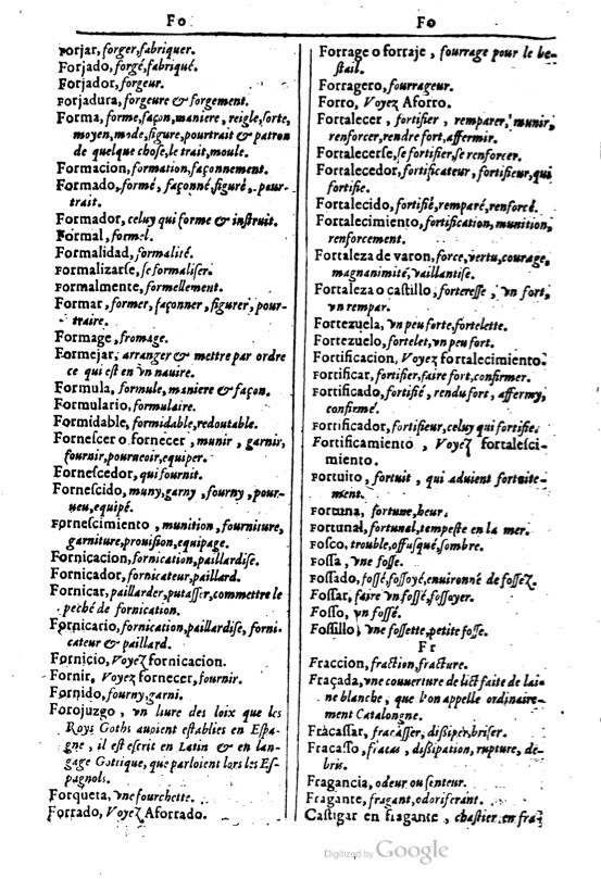1616 - Veuve Marc Orry - Trésor des deux langues espagnole et française (Première et Seconde parties) - BM Lyon
