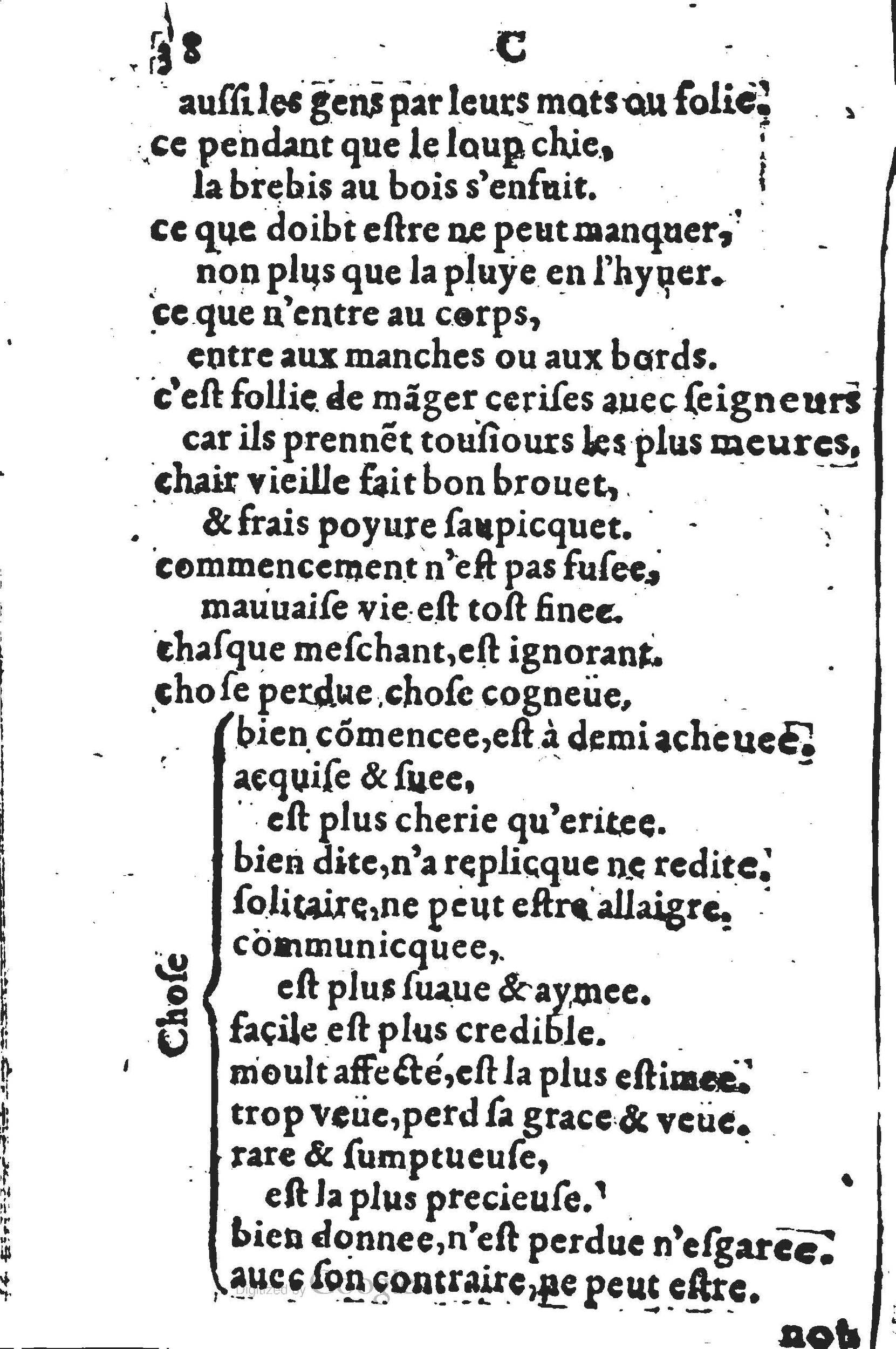 1578 - Nicolas Lescuyer - Trésor des sentences dorées - UGent