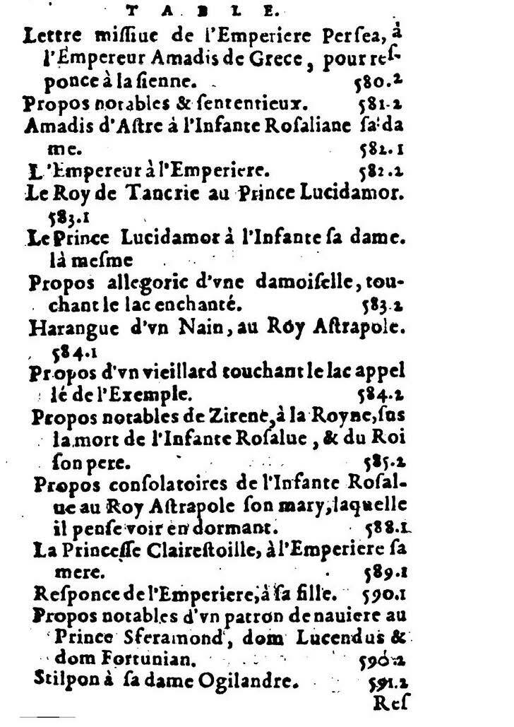 1582 - Jean Huguetan - Trésor des Amadis T. 2 - BM Lyon