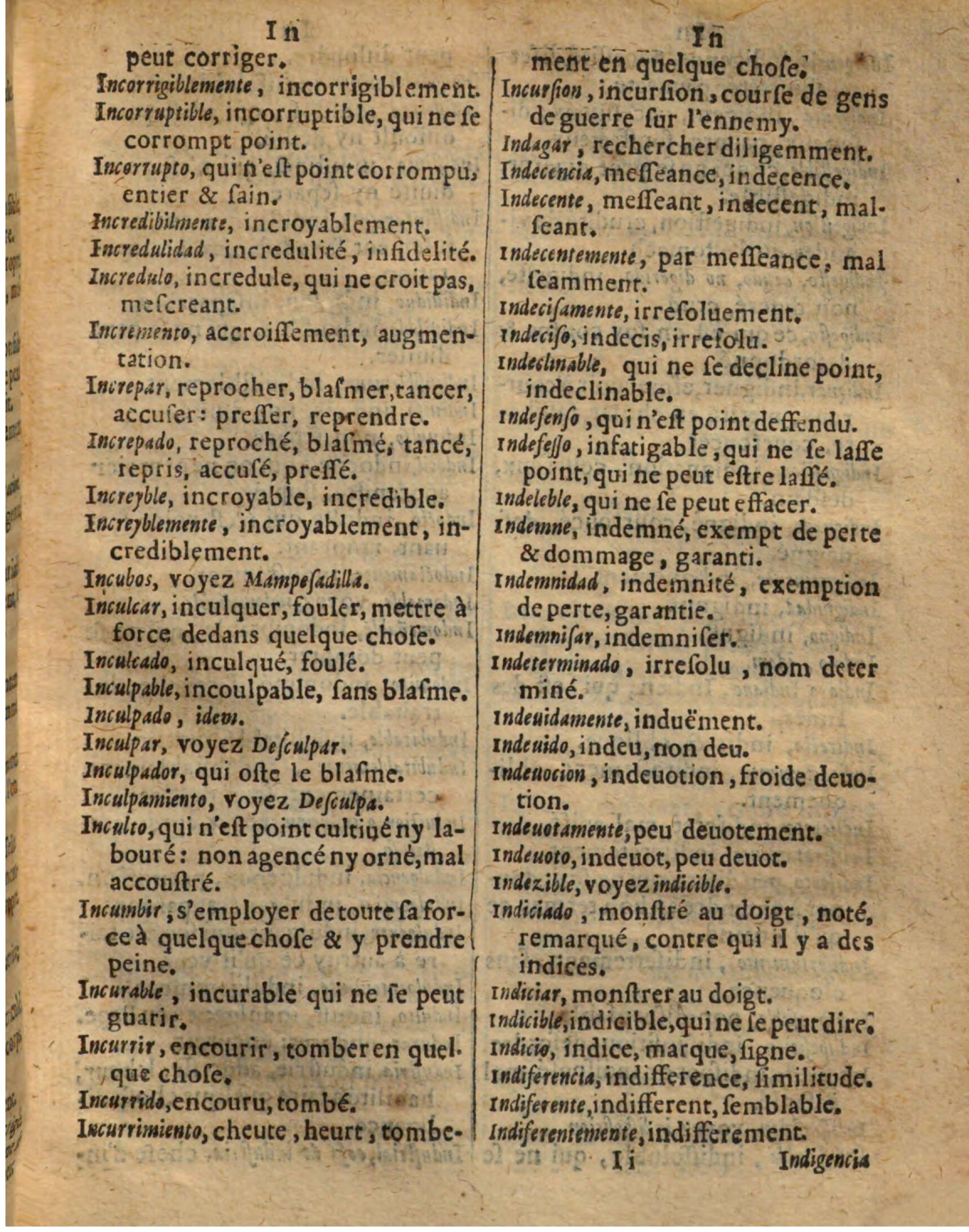 1625 - Hubert Antoine - Trésor des deux langues espagnole et française - Augsbourg