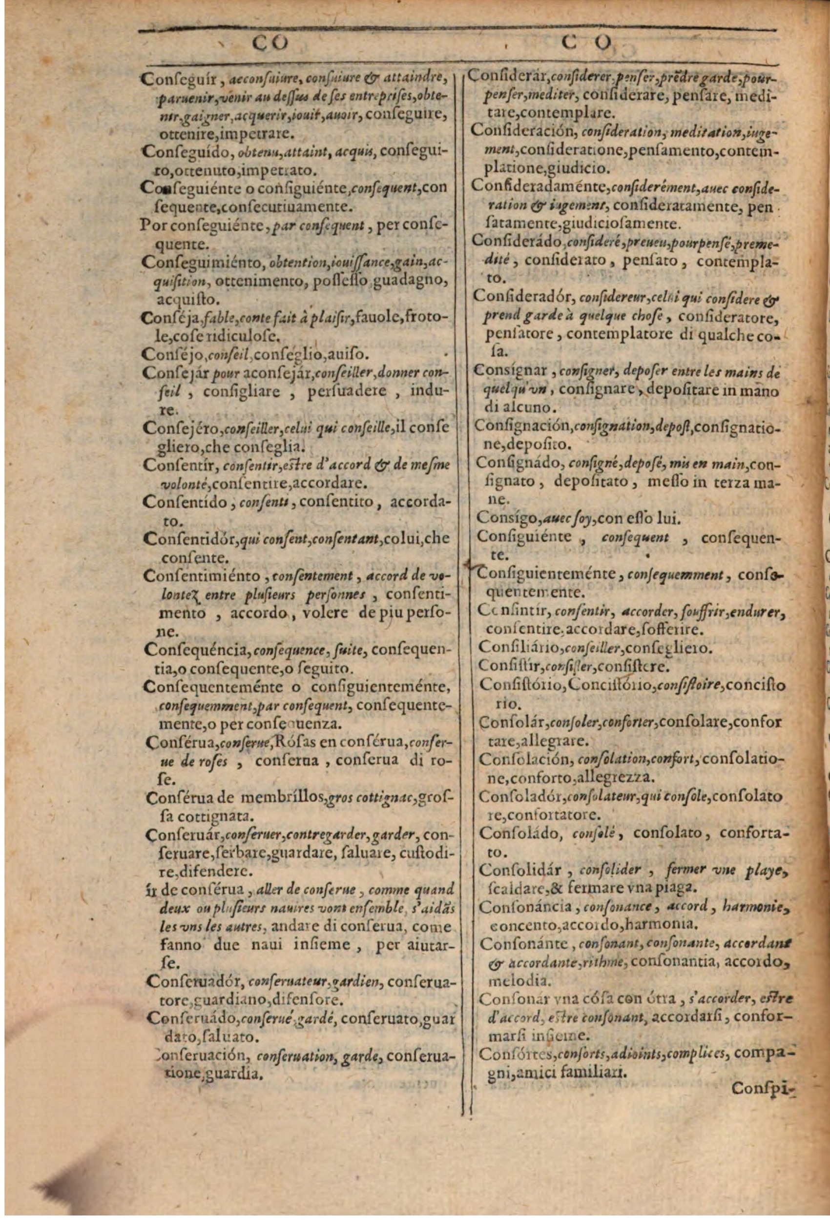 1609 - Philippe Albert et Alexandre Pernet - Trésor des trois langues française, italienne et espagnole (Première partie) - BSB Munich 1609 - Philippe Albert et Alexandre Pernet - Trésor des trois langues française, italienne et espagnole (Première partie) - BSB Munich