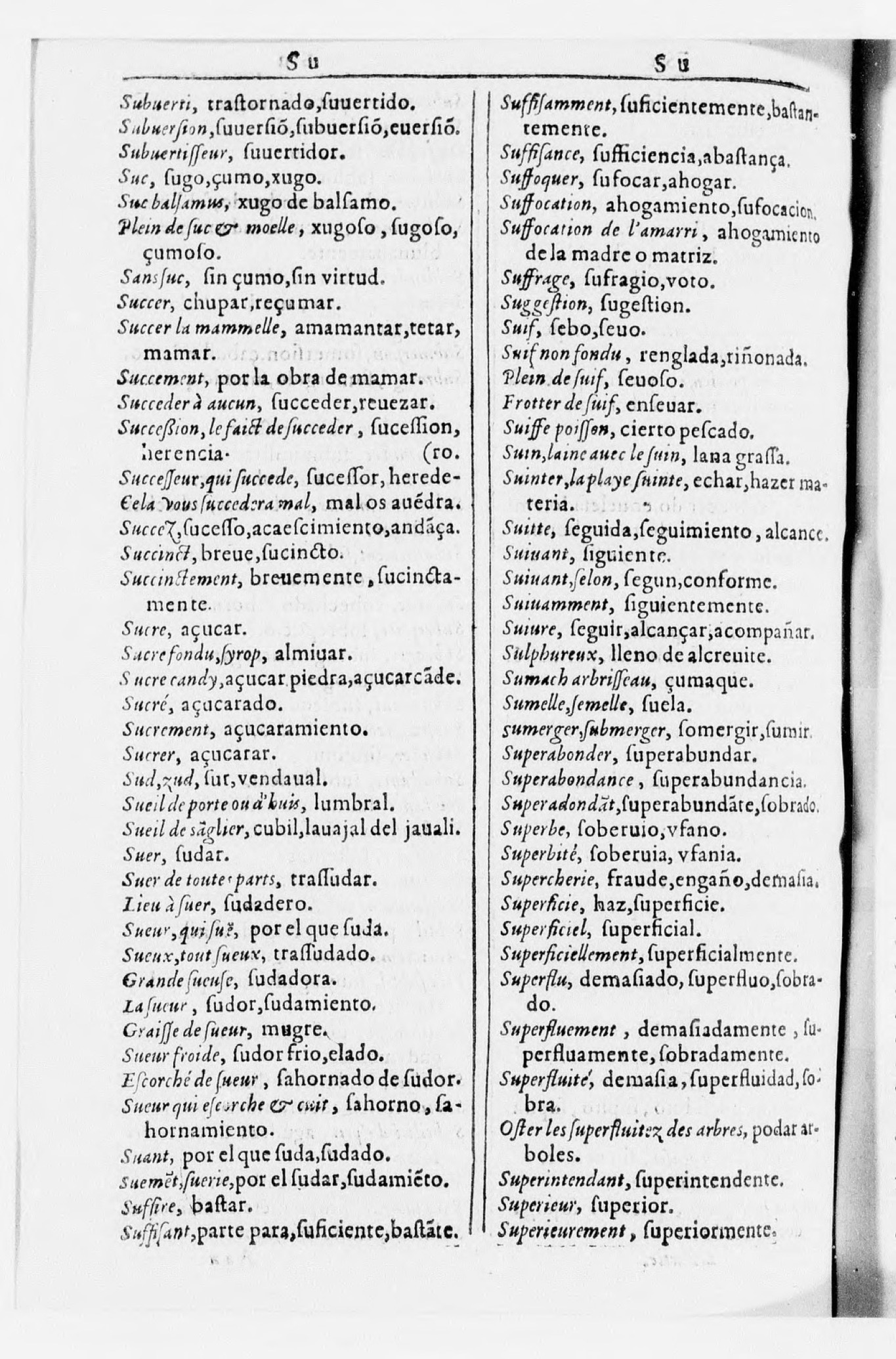 1616 - Veuve Marc Orry - Trésor des deux langues espagnole et française (Seconde partie) - BnF 1616 - Veuve Marc Orry - Trésor des deux langues espagnole et française (Seconde partie) - BnF