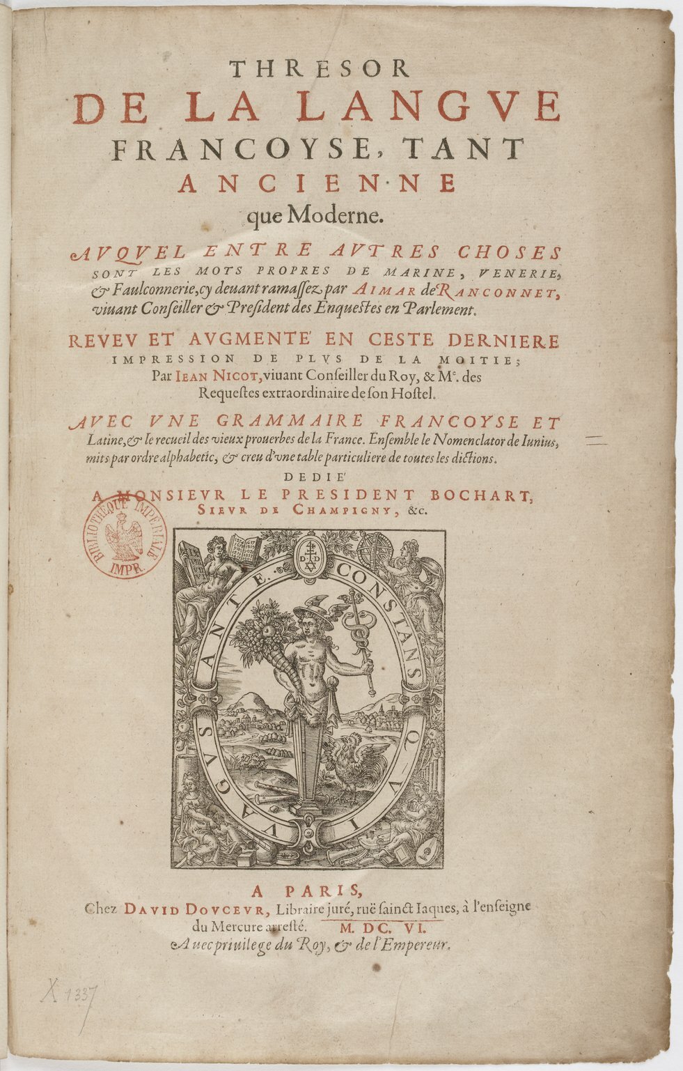 1606 - David Douceur - Trésor de la langue française - BnF