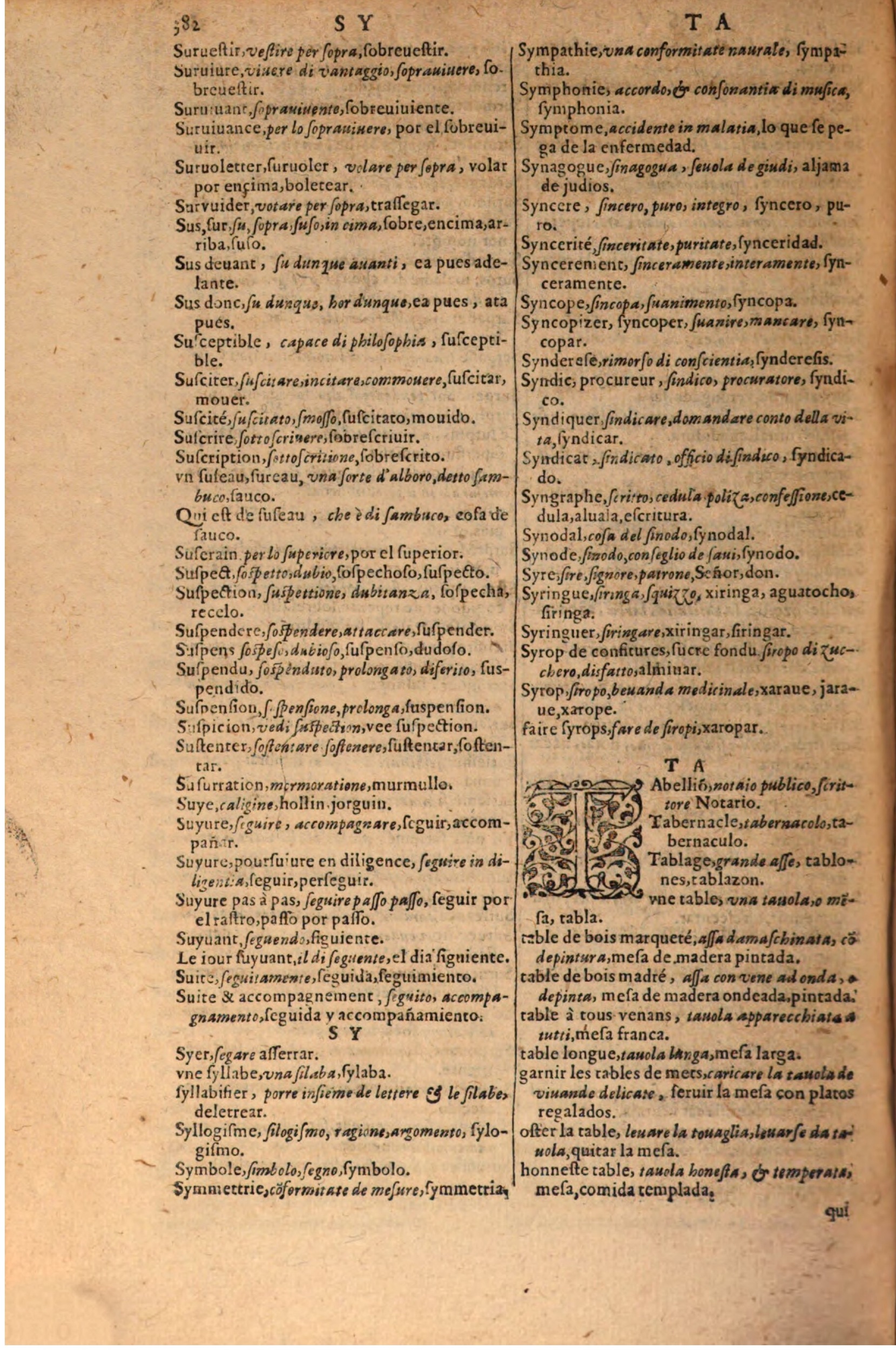 1616 - Pierre de la Rovière - Trésor des trois langues (Seconde partie) - BSB Munich