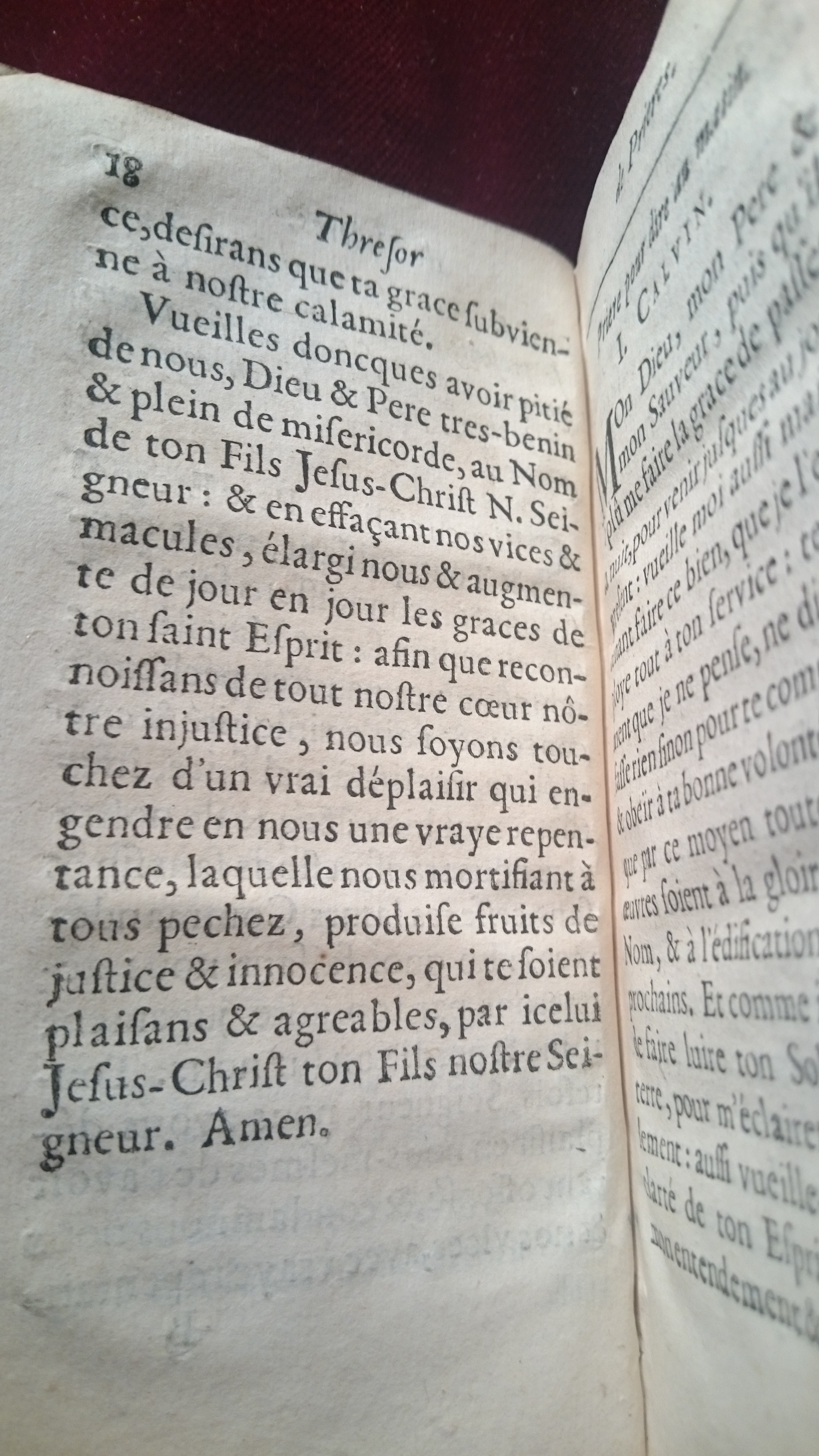 1650 - Louis Vendosme - Trésor des prières, méditations et instructions chrétiennes - BM Amiens