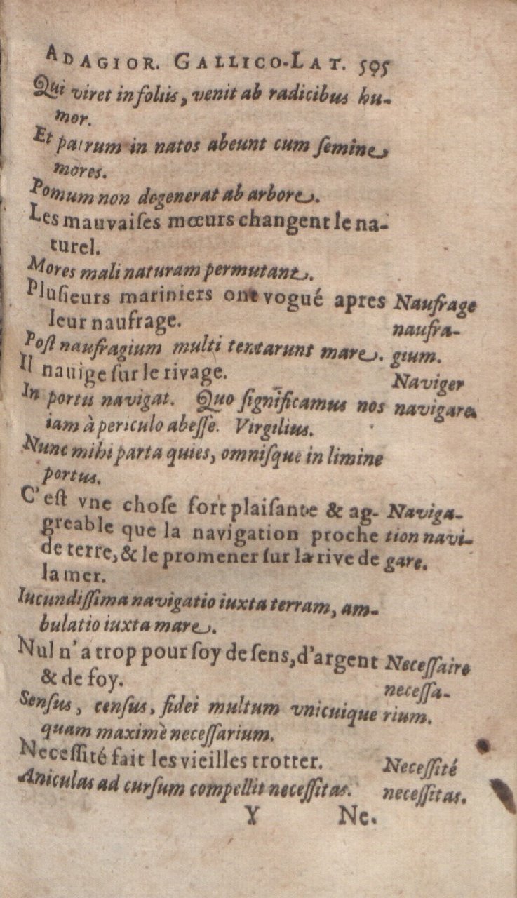 1612 - Dominicus Custos - Trésor des proverbes français  - Bibliopol-Olomuc